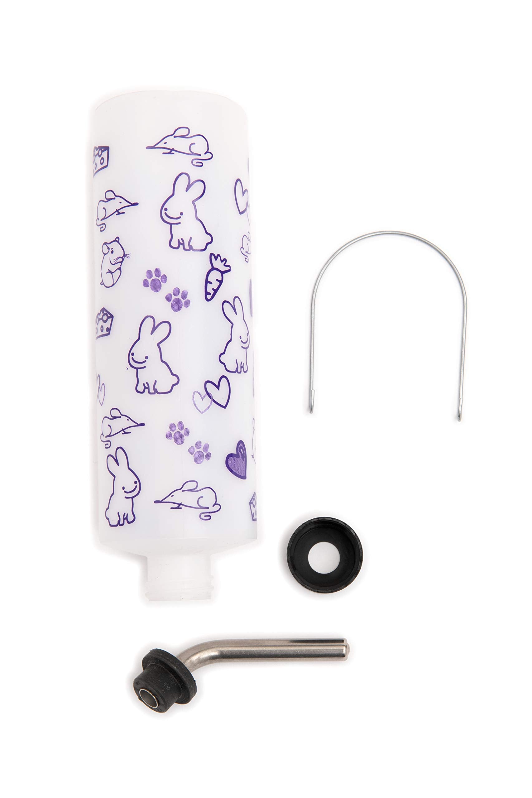 Lixit Original Super Seal Water Bottle For Rabbits, Cats, Ferrets, Hamsters, Guinea Pigs, Gerbils And Other Small Animals. (16 Ounce (Pack Of 1), Frosted)