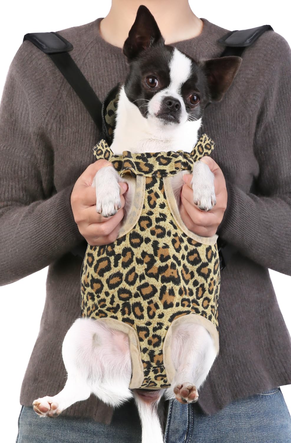 Inspack Dog Cat Backpack Carrier, Dog Carrier Comfortable For Small Medium Dogs, Pet Dog Front Chest Carriers Backpacks, Puppy C