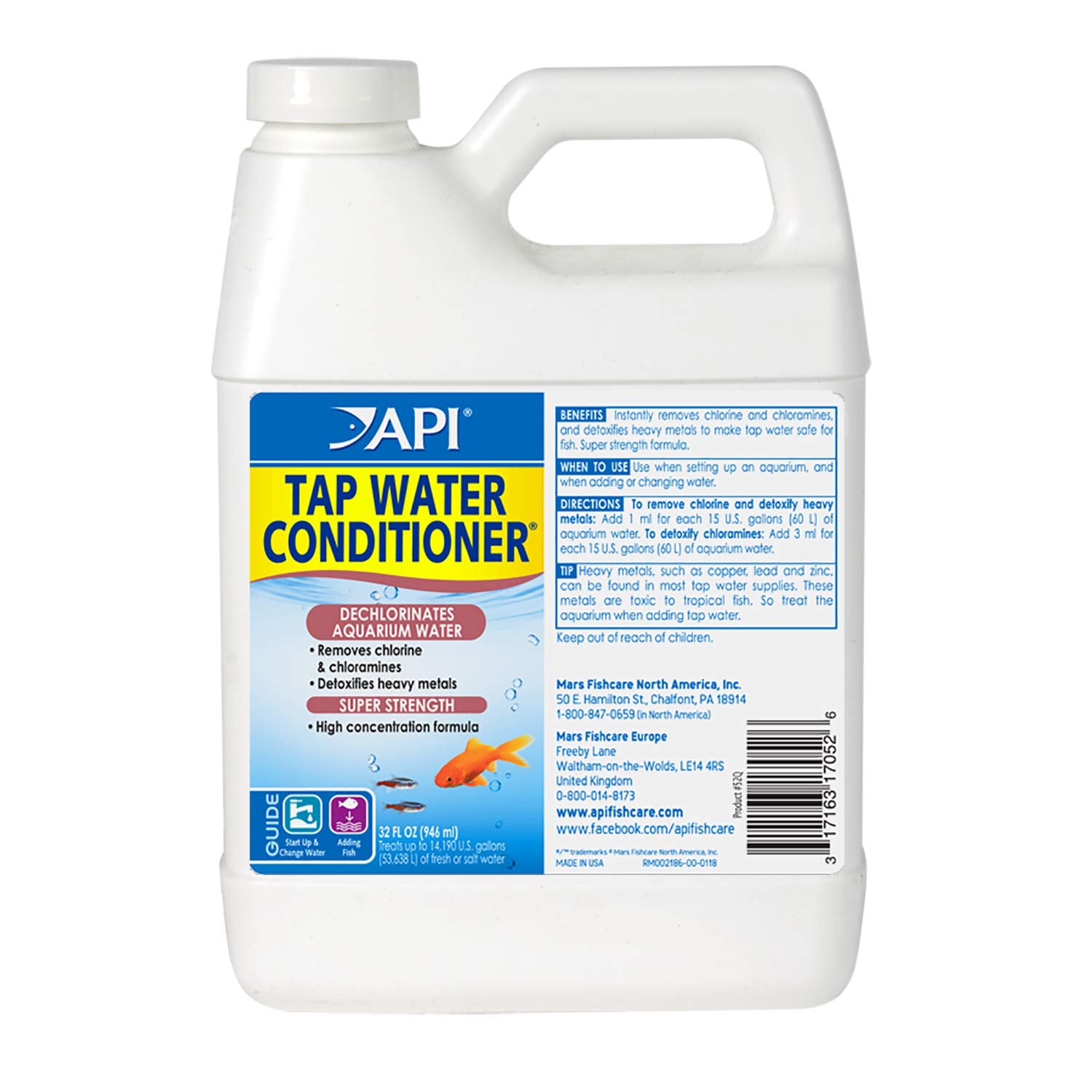 Api Fishcare 52Q Api Tap Aquarium Water Conditioner 32-Ounce Bottle