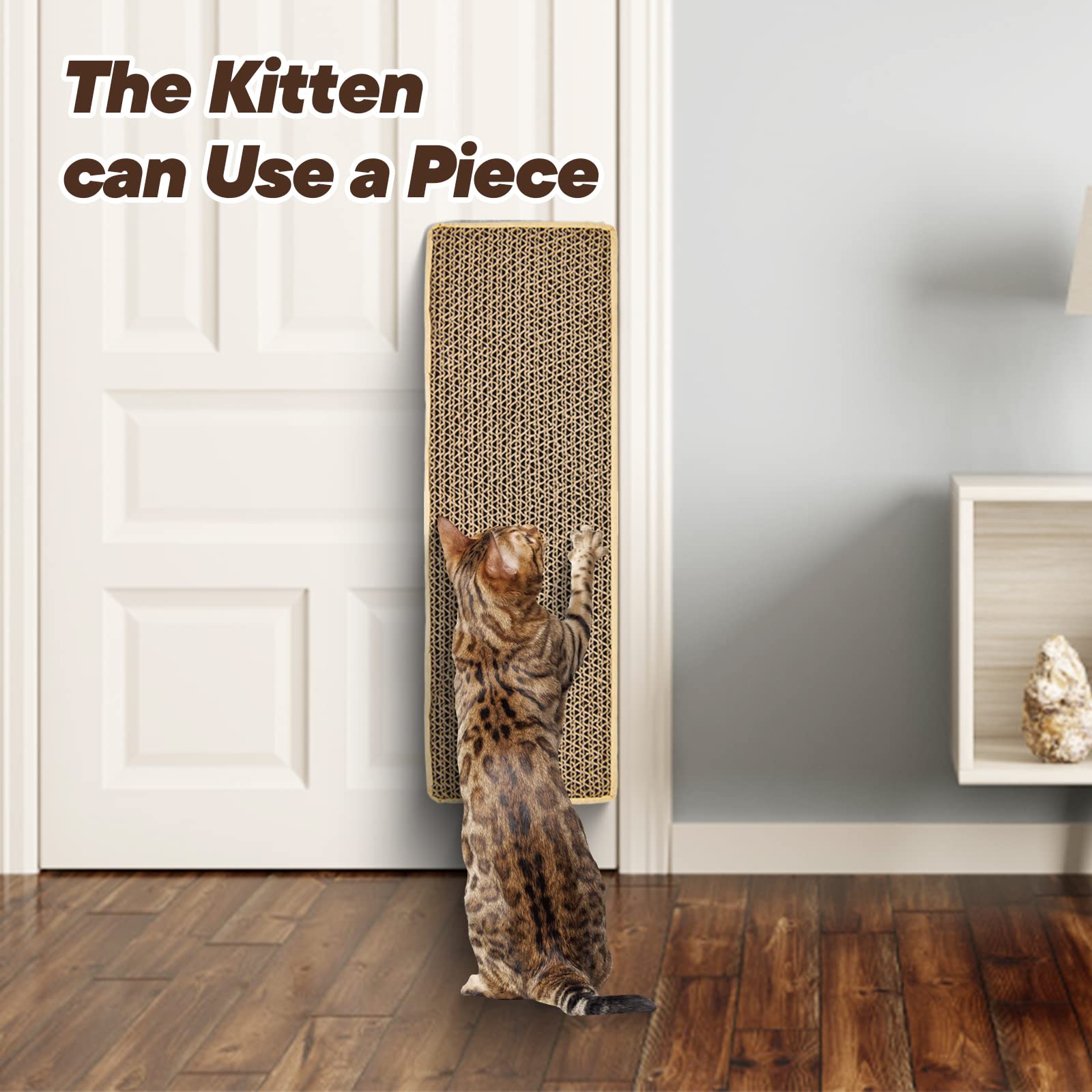 Happyfreesx Splicing Cat Scratch Pad: Cat Scratchers For Indoor Kitten, Cat Scratching Pad, Cat Scratcher Cardboard, Cat Scratching Pad, Premium Scratch From Cats, Double-Sided Design