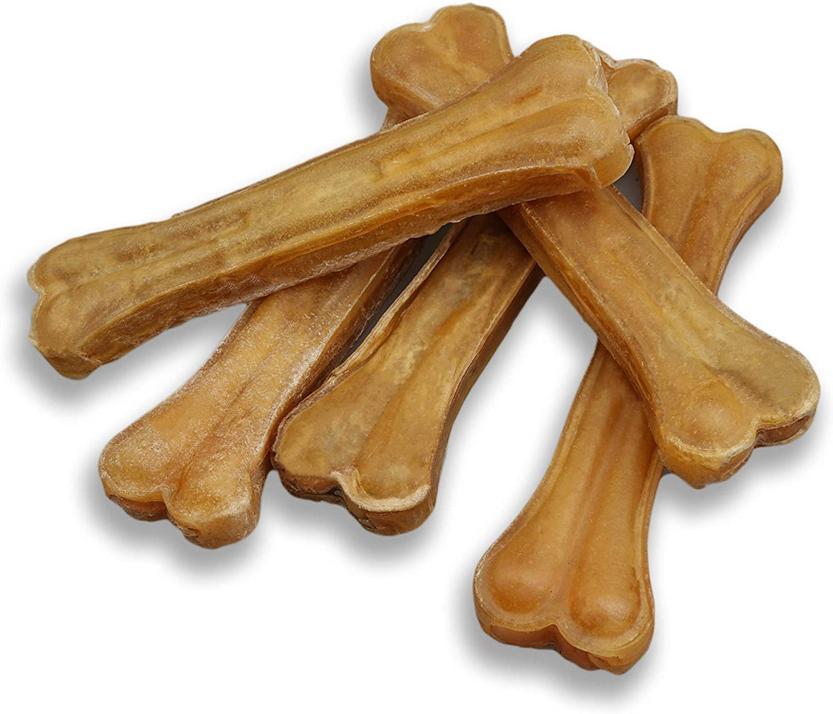 Pilgrim Pet 5-Pack Of Premium Compressed Rawhide Bones For Dogs - Long Lasting 100% All Natural Bones For Aggressive Chewers (Hu