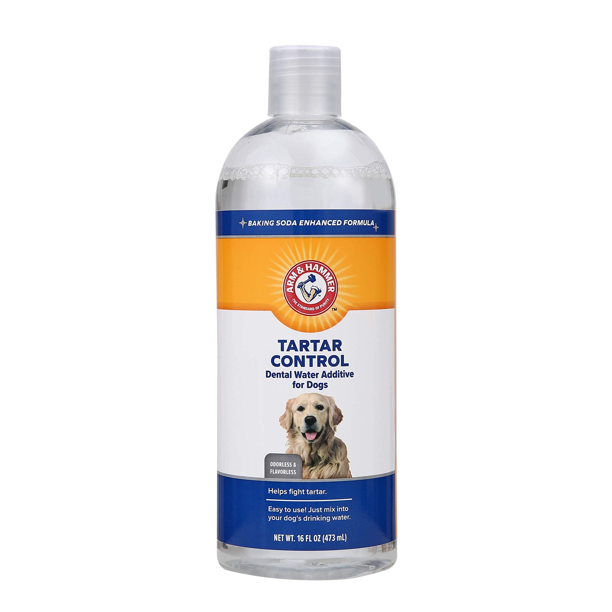 Arm & Hammer Dog Water Additive for Dental Care - Bad Breath Eliminator for Dogs & Dog Breath Freshener - Dog Tooth Plaque Clean
