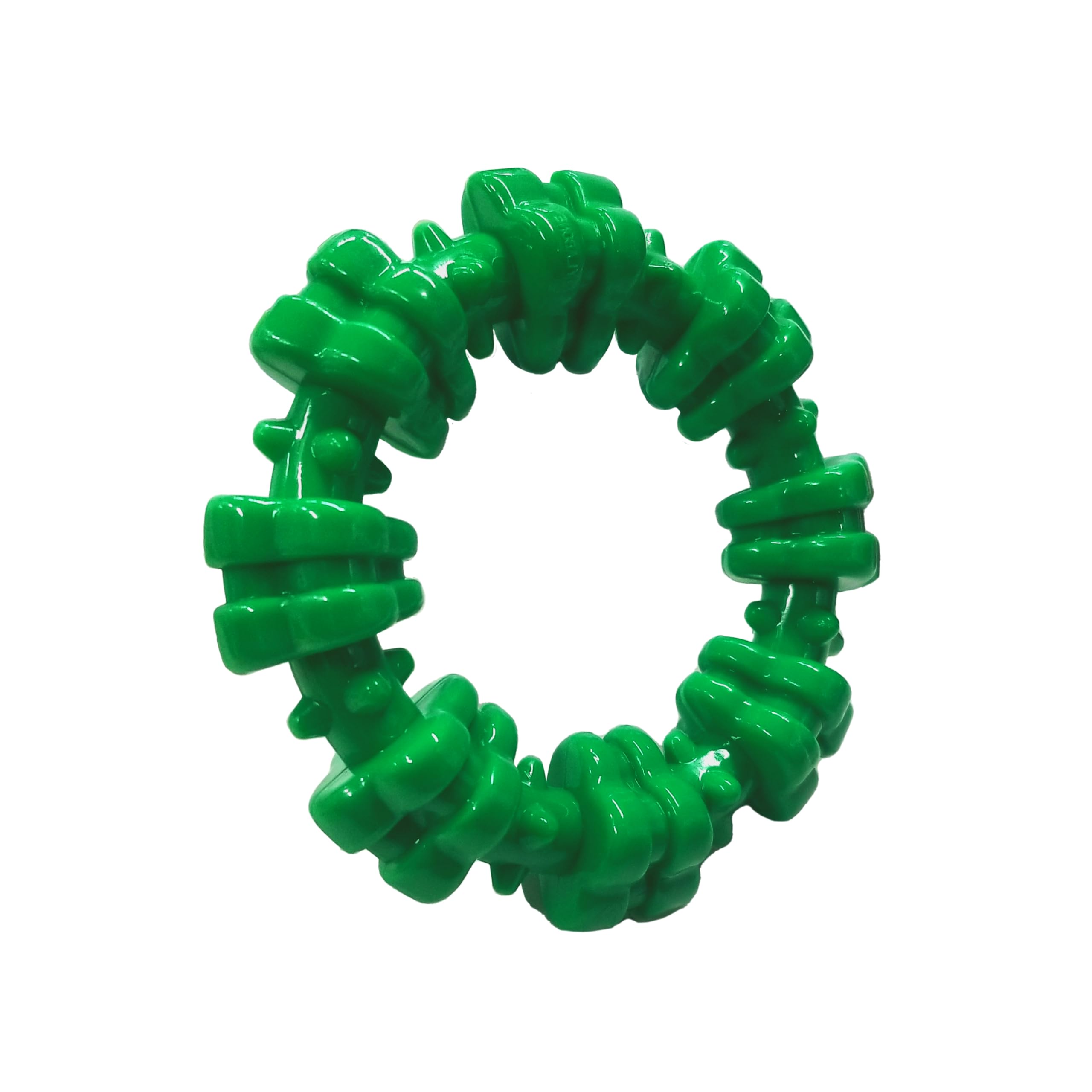 Nylabone Textured Ring Power Chew Toy For Dogs, Dog Toys For Aggressive Chewers, Winter Green Flavor, Small - Up To 25 Lbs, 1 Count
