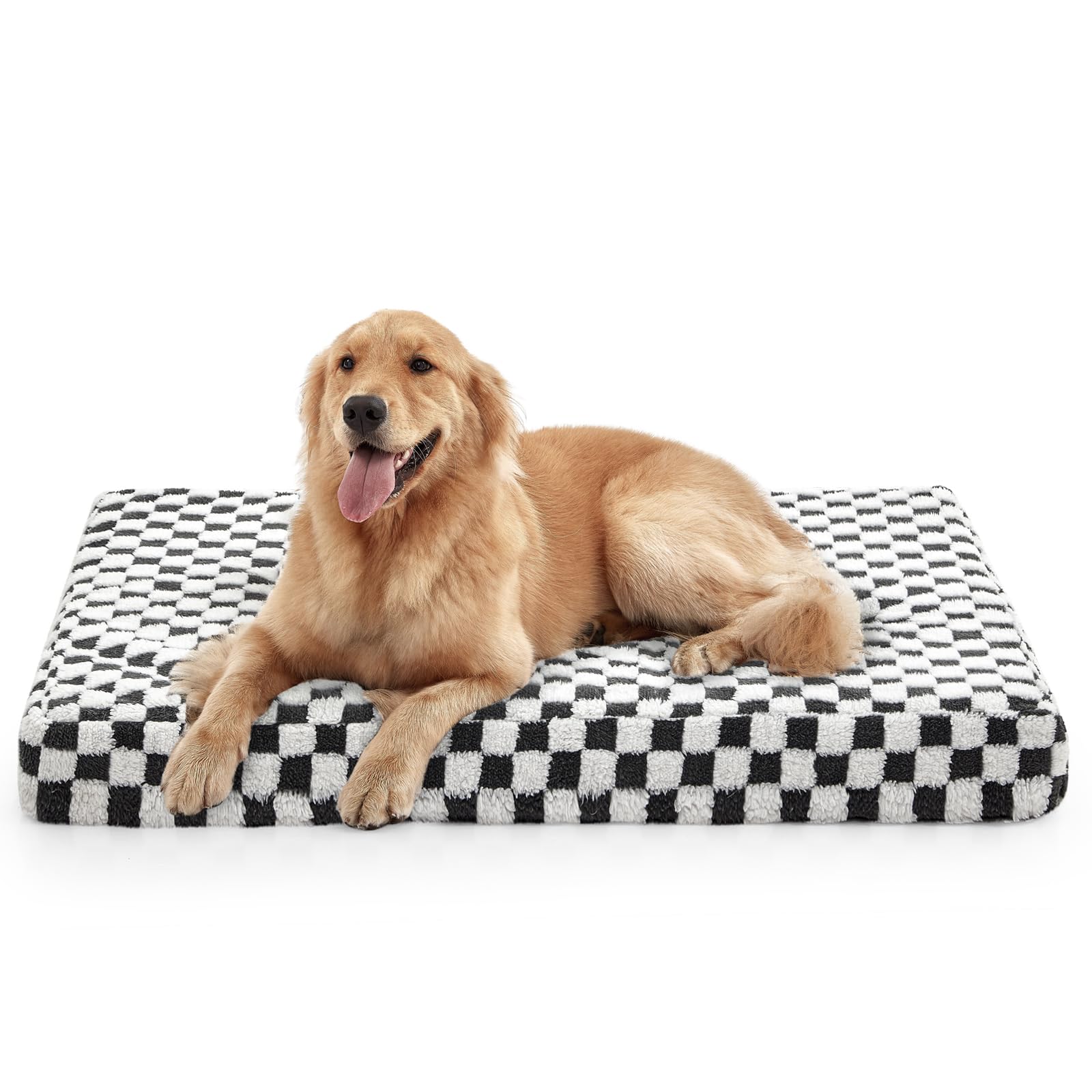 Joejoy Dog Bed For Large Dogs, Xlarge Orthopedic Dog Bed With Removable Washable Cover, Cute Modern Plush & Memory Egg Crate Foa