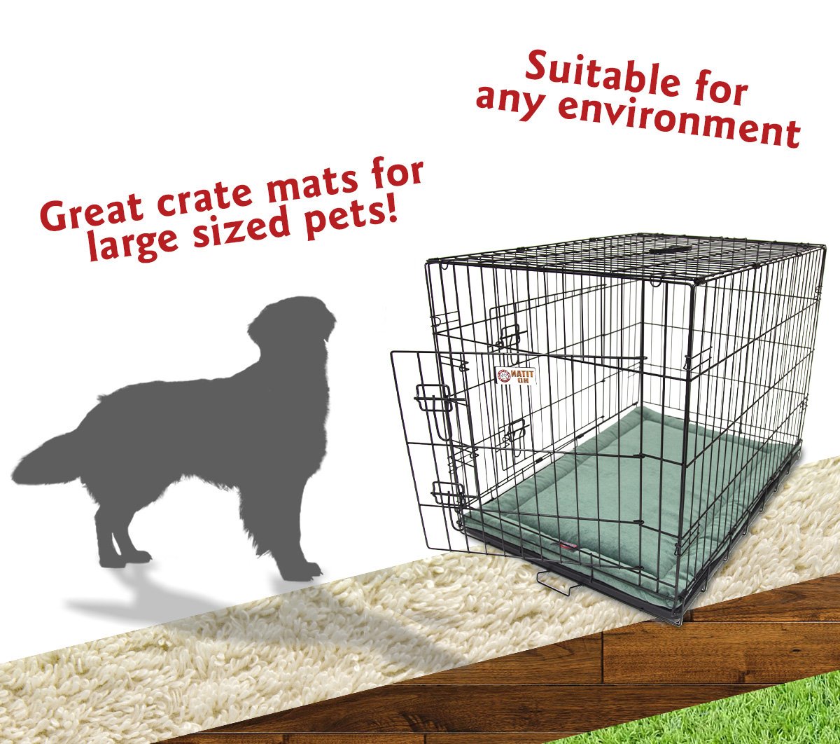 42' Villa Azure Blue Crate Dog Bed Mat By Majestic Pet Products