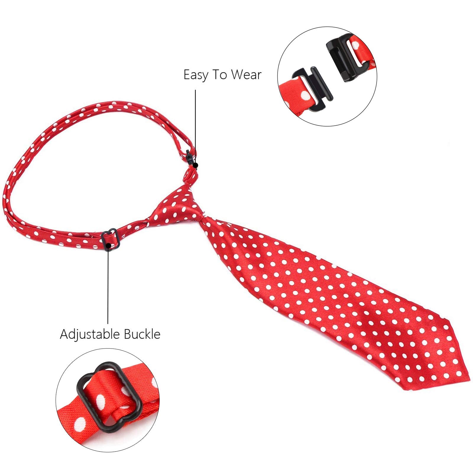 Segarty Dog Ties 30 Pcs Dog Neckties, Adjustable Dog Neck Ties And Bows For Medium Large Dog Festival Formal Bulk Pet Bowties Co