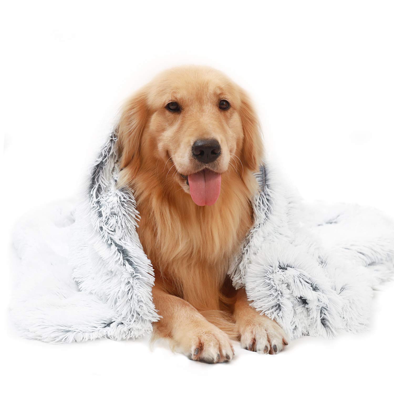 Hachikitty Faux Fur Dog Blanket  Large, Soft, MultiUse, 40inchx47inch