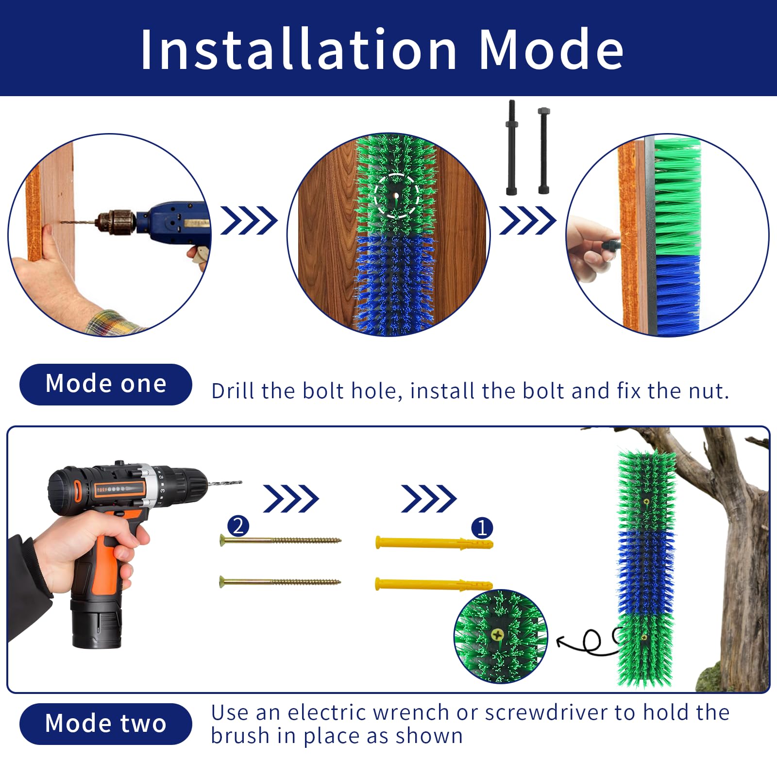 Livestock Scratch Brush With 4 Screws,Animal Back Scratching Brush For Cow,Cattle,Sheep, Horses,Pigs,Massage Grooming Tool(Green