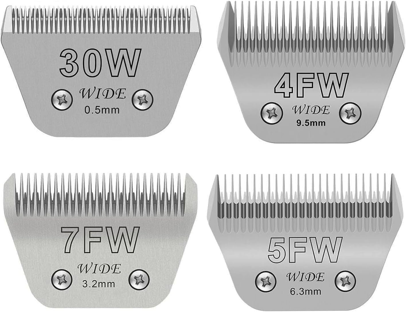 Wide Blade 4Fw, Pet Dog Grooming Blade Compatible With Andis,Oster A5,Wahl Km10 Clippers, Grooming Wide Blade, A5 Type Blade,For