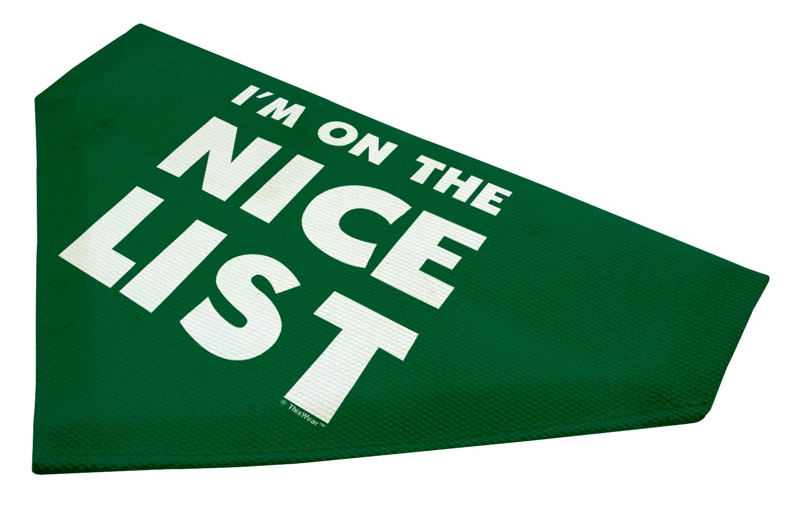 Dog Christmas Accessories On The Nice or Naughty List Bundle Christmas Clothes for Dogs Smaller Breed Dog Bibs 2-Pack Dog Collar