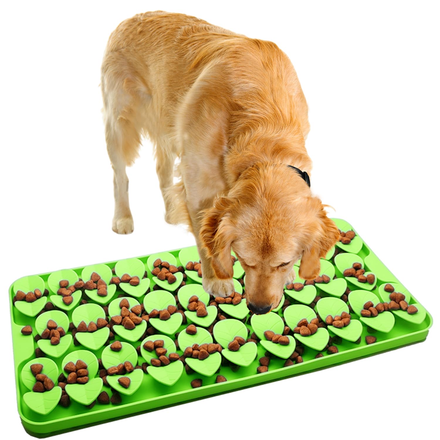 Drescu Medium Silicone Snuffle Mat for Dogs, Dog Lick Mat Slow Feeder for Slow Eating,Suction Cups Snuffle Mat for Dogs Large Br