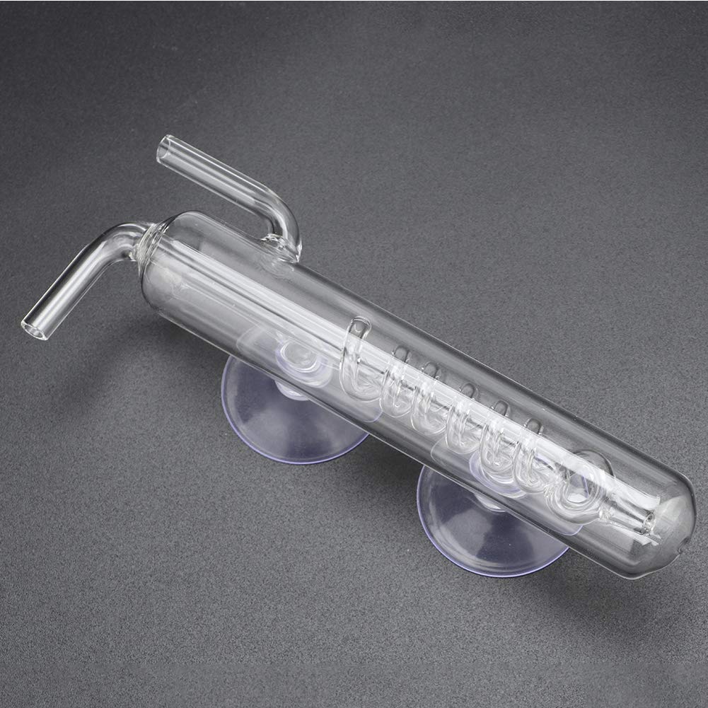 High Transparent Crystal, Aquarium Bubble Counter Screw CO2 Bubble Counter Glass Fish CO2 External Gauge