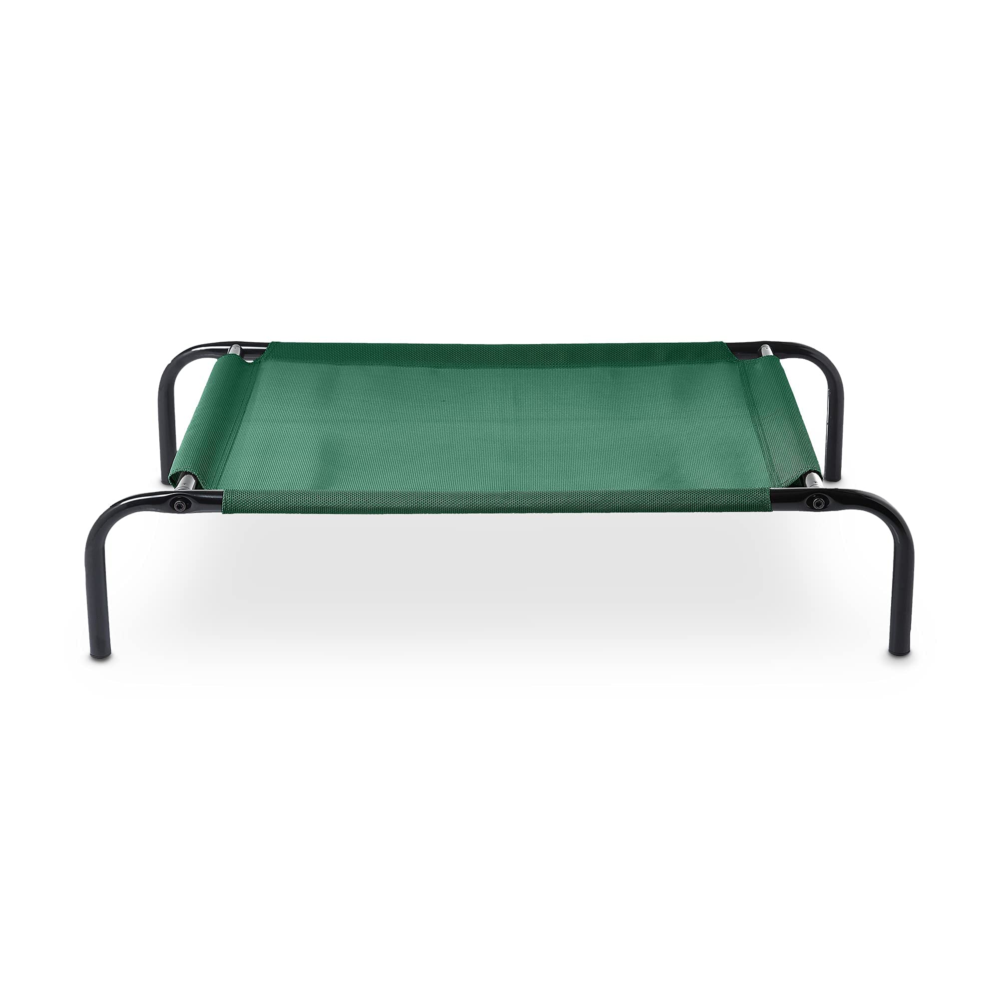 Amazon Basics Cooling Elevated Pet Bed, Small (36 X 22 X 7.5 Inches), Green