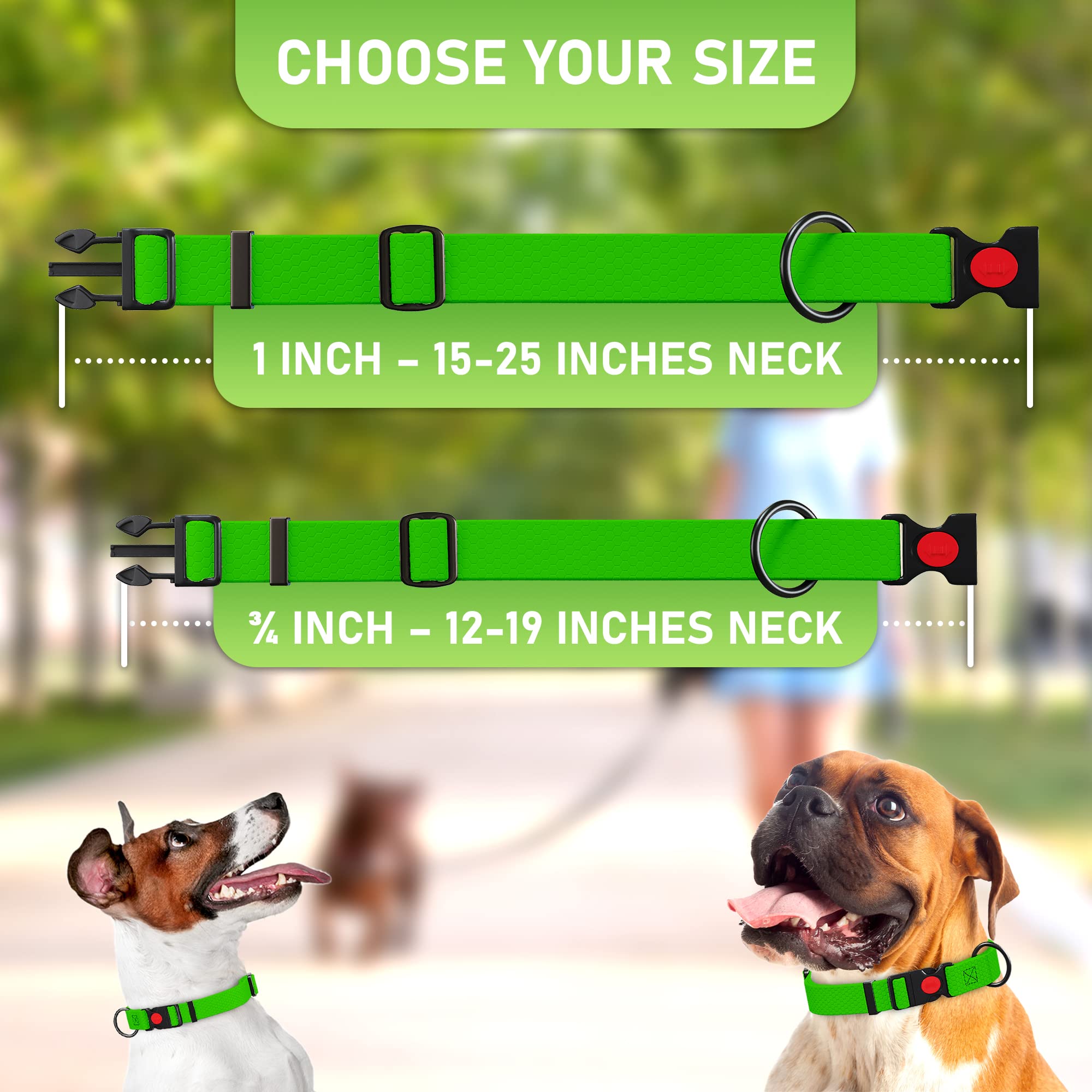 Nexapaw Adjustable Dog Collar With Safety Lock Buckle - Made In Usa - Honeycomb Waterproof Heavy Duty Dog Collars For Medium Lar