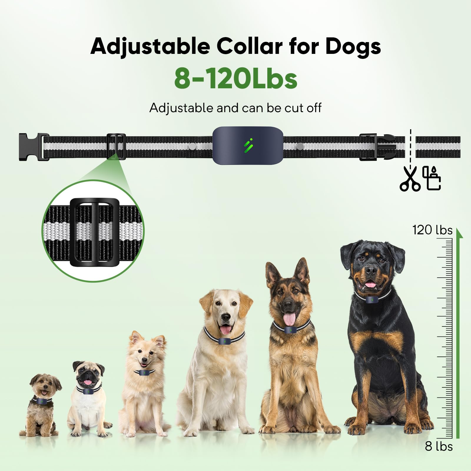 PFIXV Dog Training Collar with Remote Control 2680FT Beep and Vibration Dog Collars, 4 Training Modes E Dog Trainer Collar, Wate