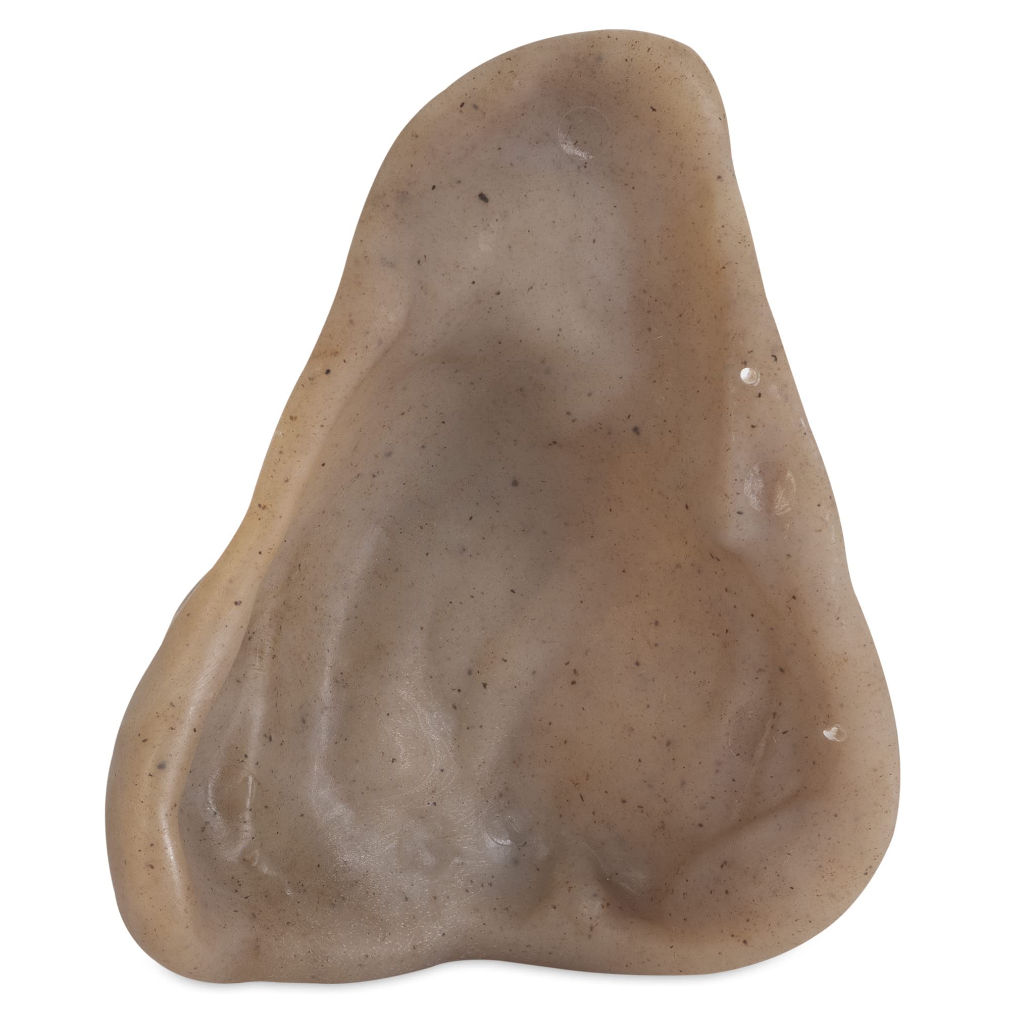 Pet Qwerks Pigs Ear Barkbone - Nylon Dog Bone For Aggressive Chewers - Bacon Flavor - 4.5'