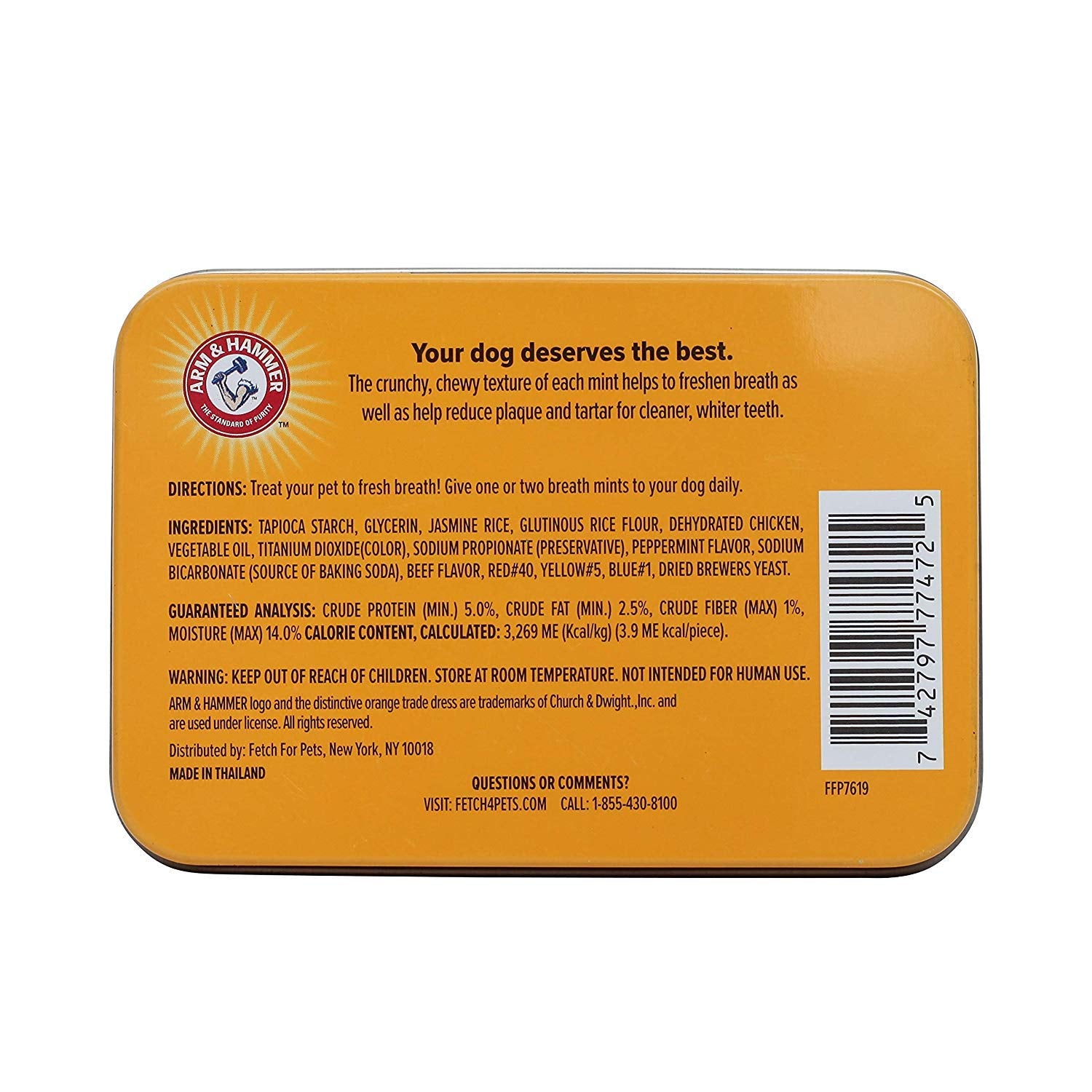 Arm & Hammer for Pets Tartar Control Dental Mints for Dogs | Dog Dental Mints Help Reduce Plaque & Tartar Buildup Without Brushi