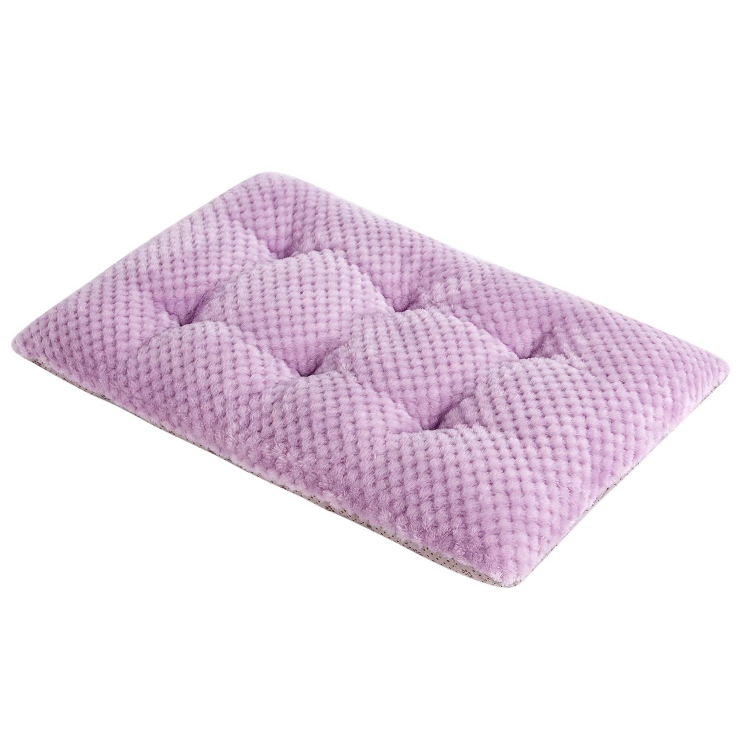 Wonder Miracle Fuzzy Deluxe Pet Beds, Super Plush Dog Or Cat Beds Ideal For Dog Crates, Machine Wash & Dryer Friendly (15' X 23', S-Lavender)