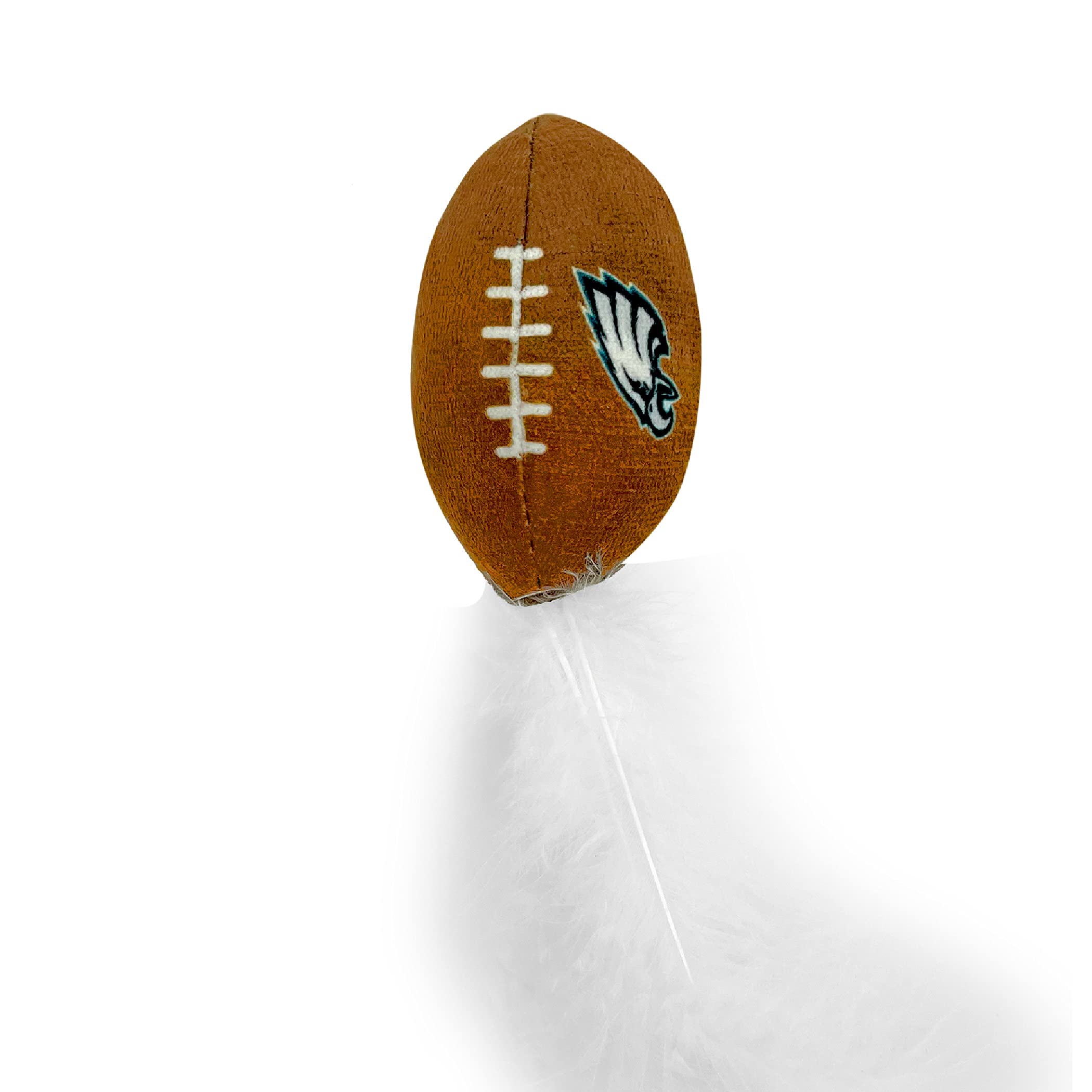BEST PLUSH CAT TOY NFL PHILADELPHIA EAGLES Complete Set of 3 piece Cat Toys filled with Fresh Catnip. Includes: 1 Helmet Cat Toy