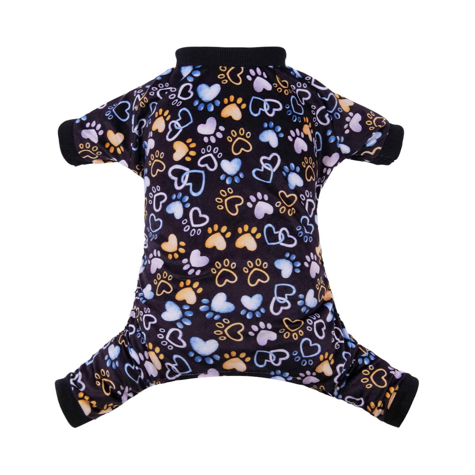 Cutebone Footprints Of Love Dog Pajamas Soft Puppy Pjs For Small Dogs P220L