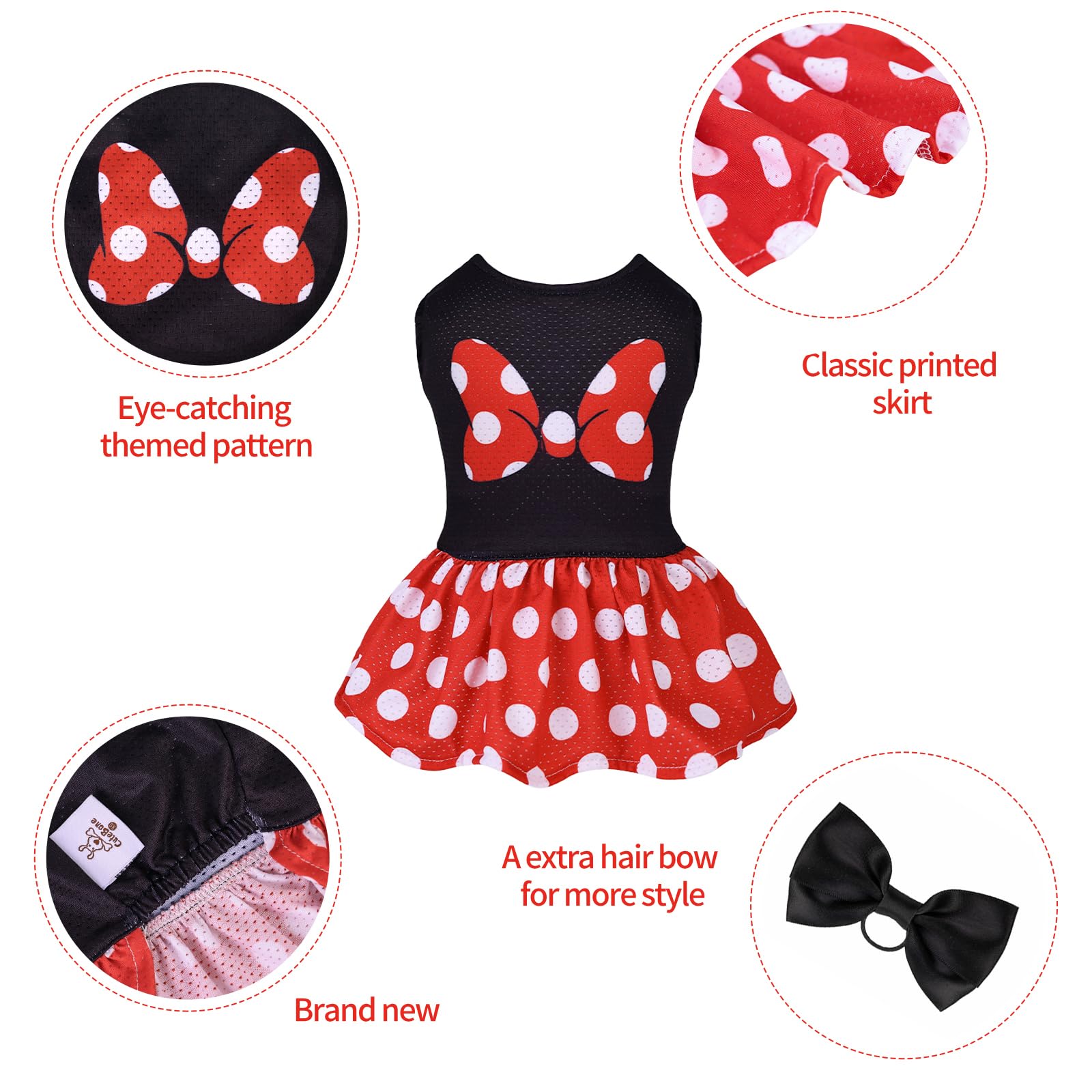 Cutebone Dog Mesh Dress Puppy Sundress Pet Outfit Summer Fashion For Small Dogs Girl Cat Clothes Bf33Xs-D
