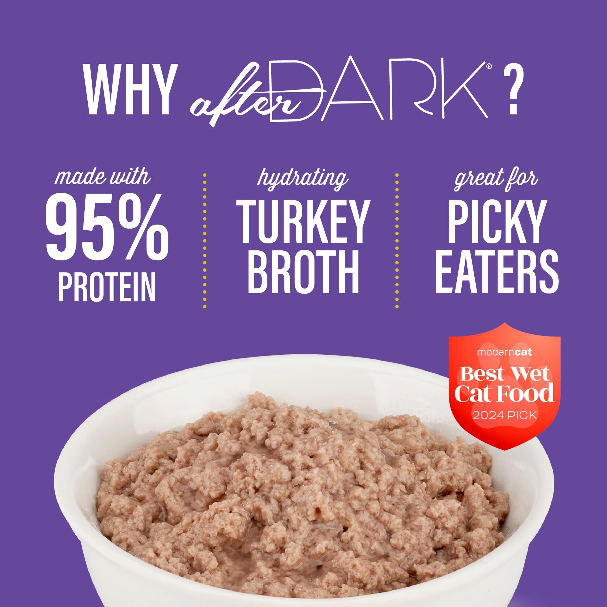 Tiki Cat After Dark Soft Pate, Turkey & Turkey Liver, High-Protein and 100% Non-GMO Ingredients, Wet Cat Food for Adult Cats, 3