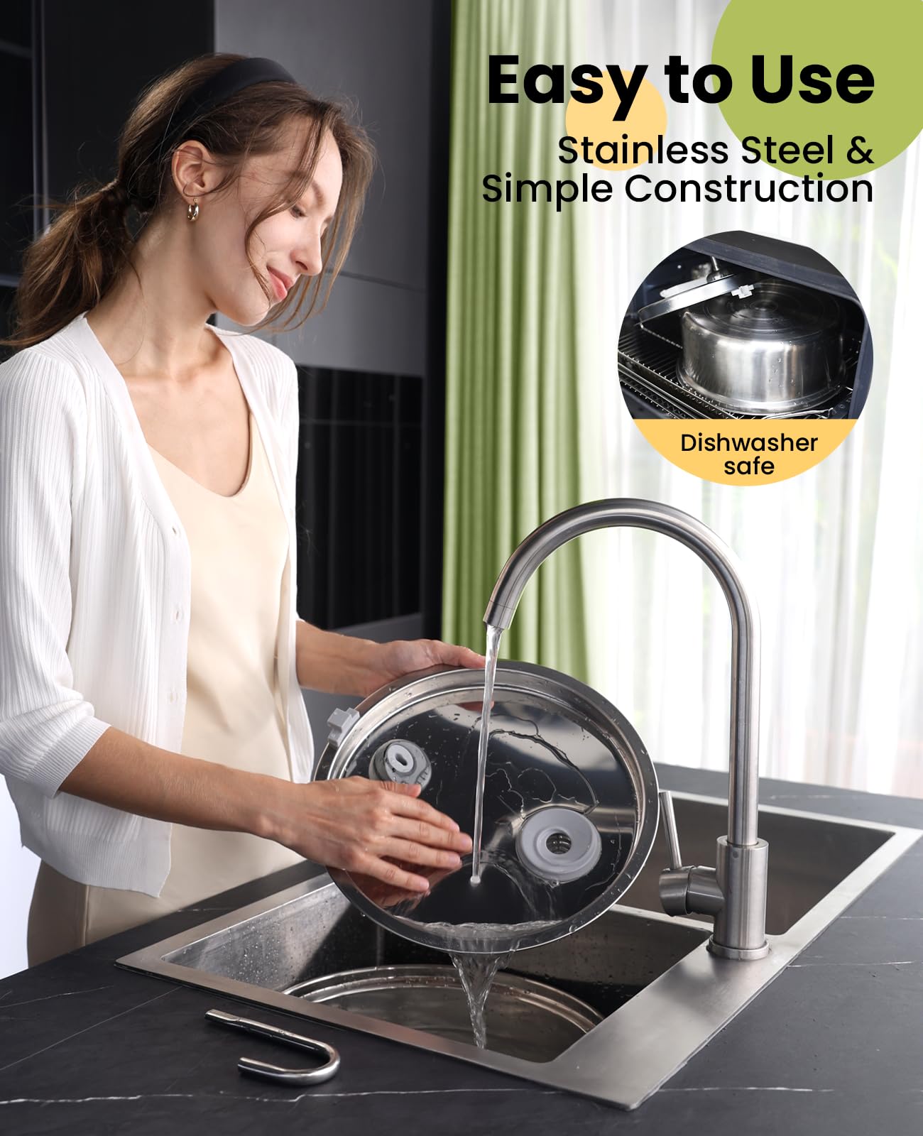 Oneisall Dog Water Fountain For Large Dogs,7L/230Oz/1.8G Stainless Steel Dog Fountain Super Quiet With Triple Filtration,Great For Large Dogs Cats And Multi-Pet Home