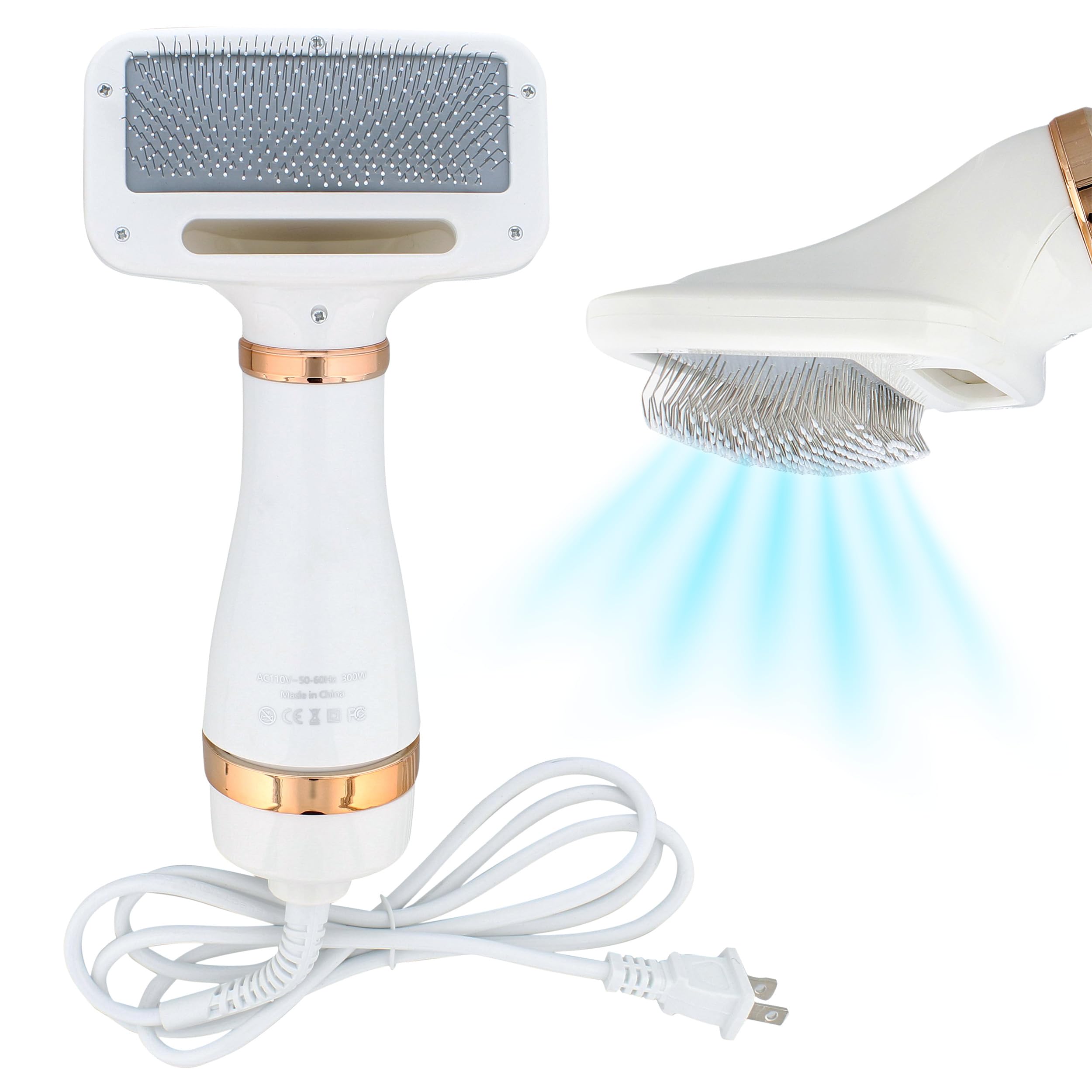 Mimu Pet Hair Dryer Brush 2 Temperature Dog Hair Dryer Pet Grooming Hair Dryer Brush Pet Brush Dryer For Dogs Or Cats