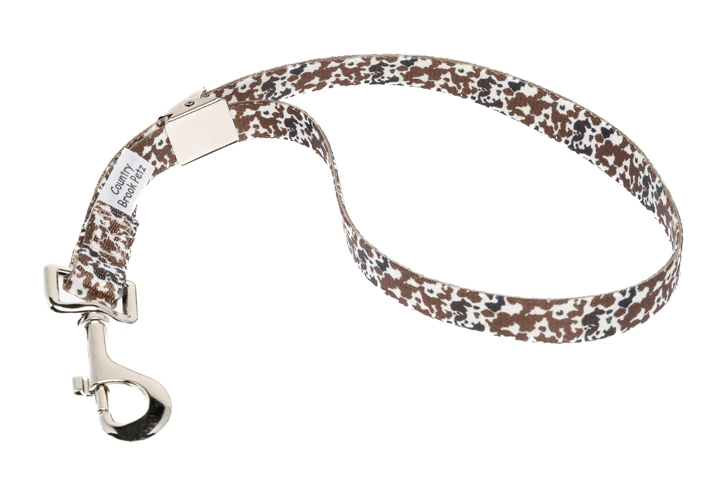 Country Brook Petz Dog & Pet 5/8 Inch Grooming Loop With Spring Loaded Clip - 18 Unique Designs For Grooming And Vet Tables (Cow