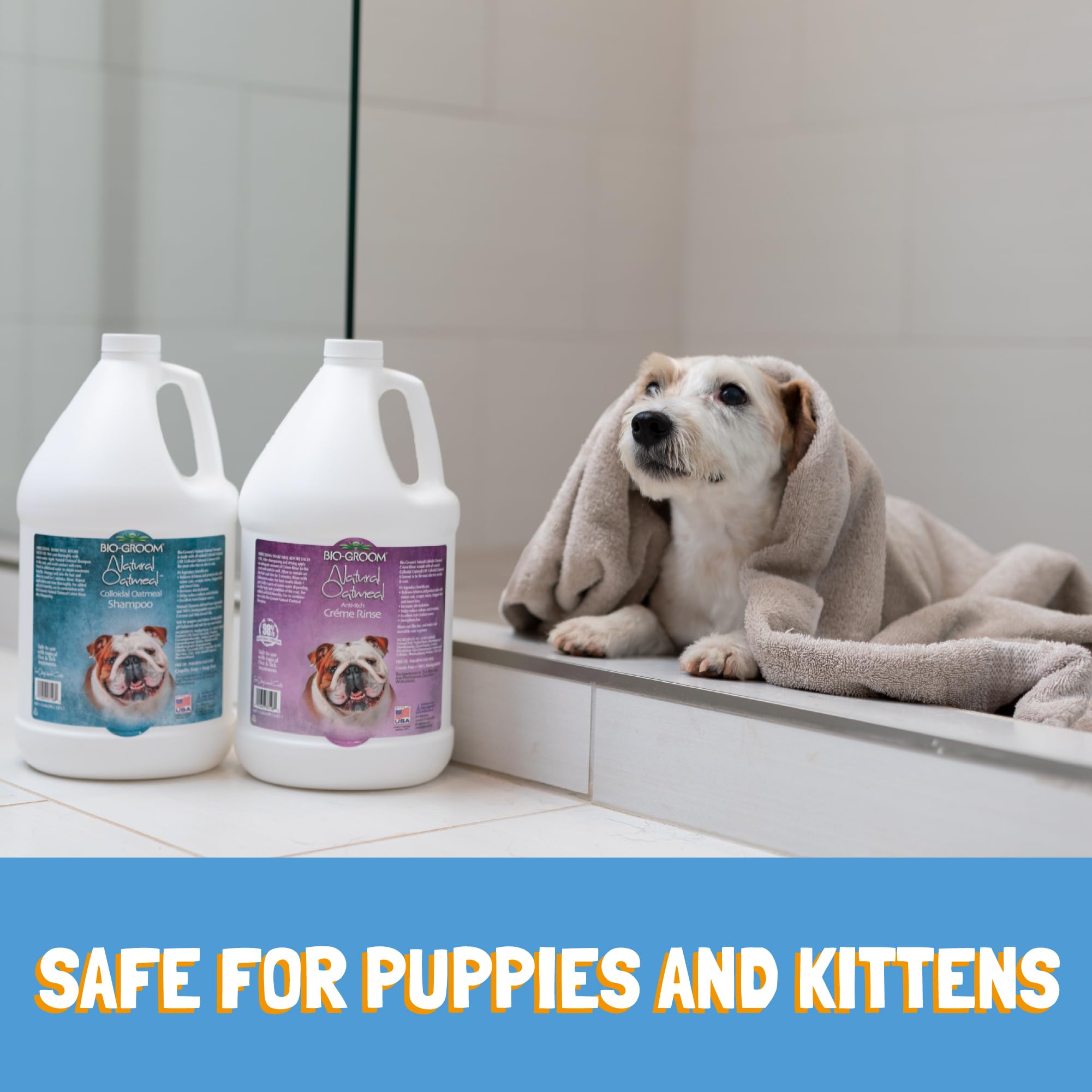 Bio-Groom Oatmeal Dog Shampoo-For Allergies And Itching, Cruelty-Free, Dog Bathing Supplies, Puppy Shampoo For Sensitive Skin, M