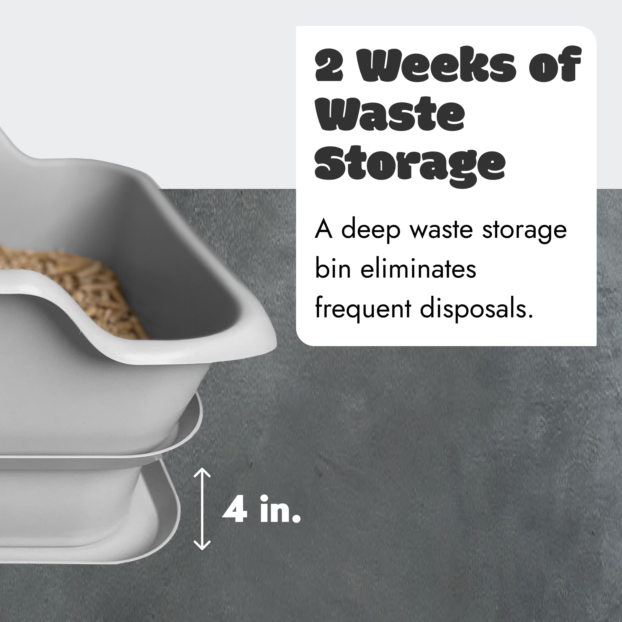 Mr. Catman Mr Catman Wood & Pine Pellet Cat Sifting Litter Box Kitty Litter System, Sifter Pan & Extra-Large 7-Day Waste Storage