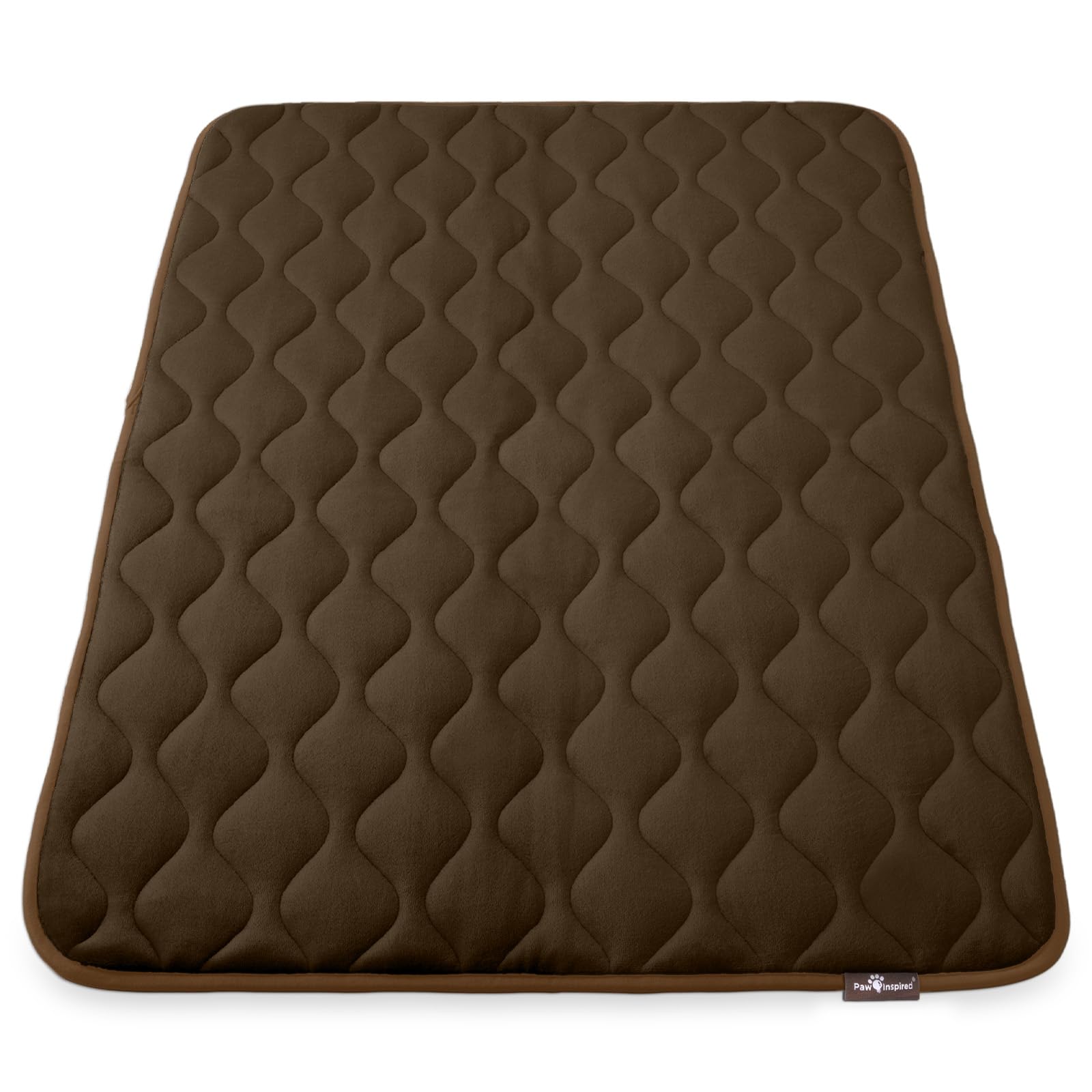 Paw Inspired Washable Padded Crate Mats For Dogs | 47    X 29    Pad, Fits 48-Inch Kennels | Leakproof, Waterproof Bottom, Plush