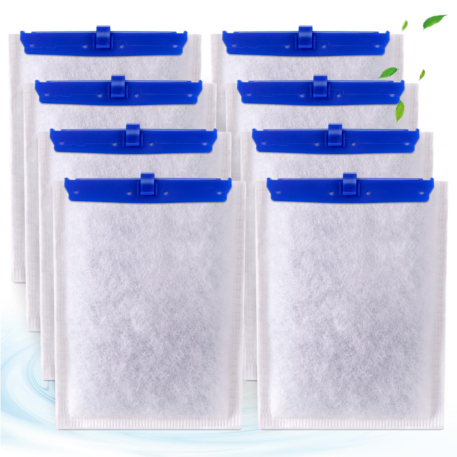 Xbbwmrs 8-Pack Large Replacement Filter Cartridges Compatible With Tetra Whisper Bio-Bag Filters Large Aquarium Filter Cartridge