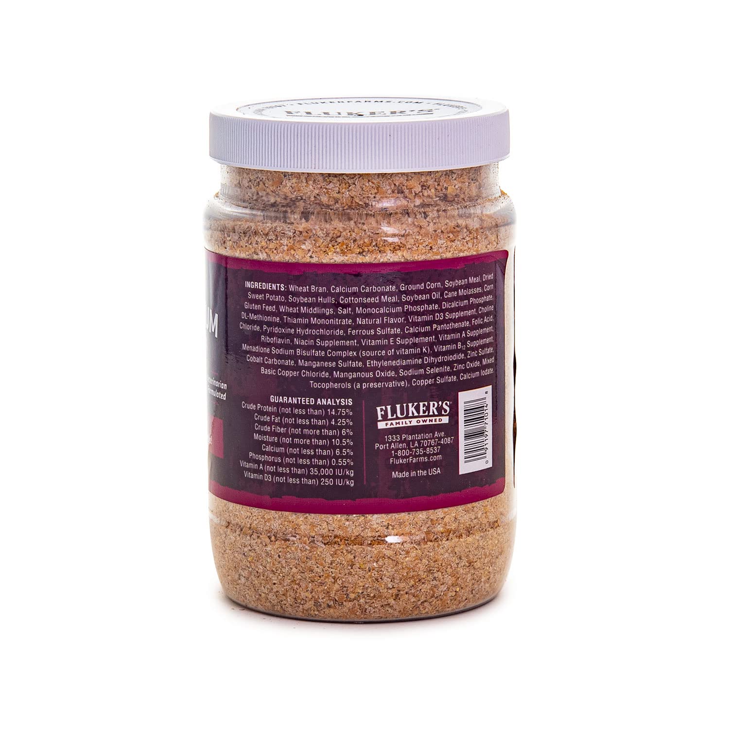 Flukers High Calcium Dubia Roach Diet, Can Be Used as a Gut-Loading Food or Bedding, 14 oz