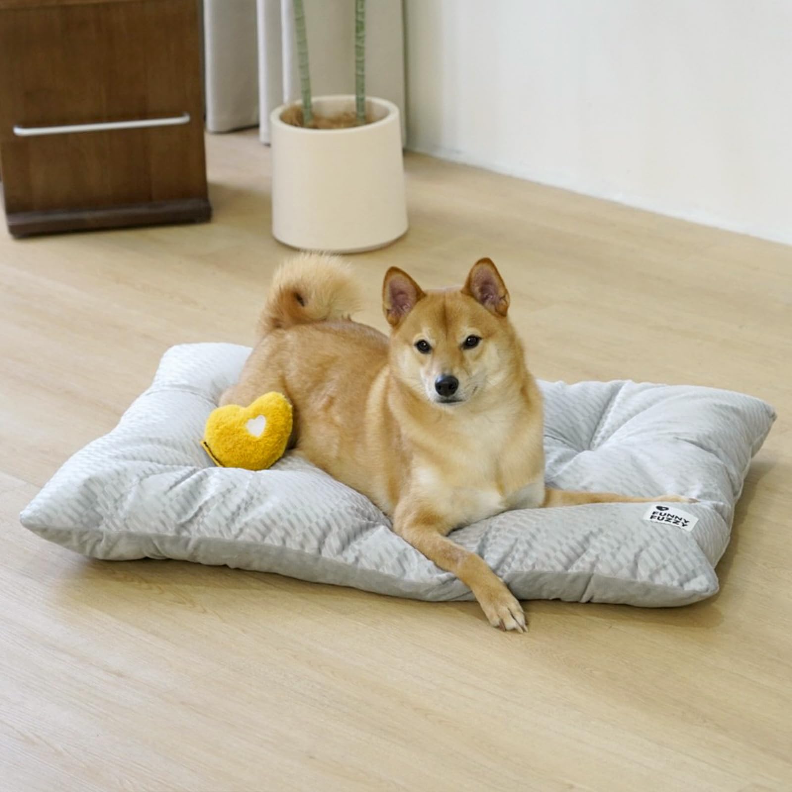 Funny Fuzzy Dog Bed Crate Pad Mat, Washable Reversible Pet Floor Mats,Fluffy Kennel Pad For Large Sized Dog,Indoor Cats,Sleeping