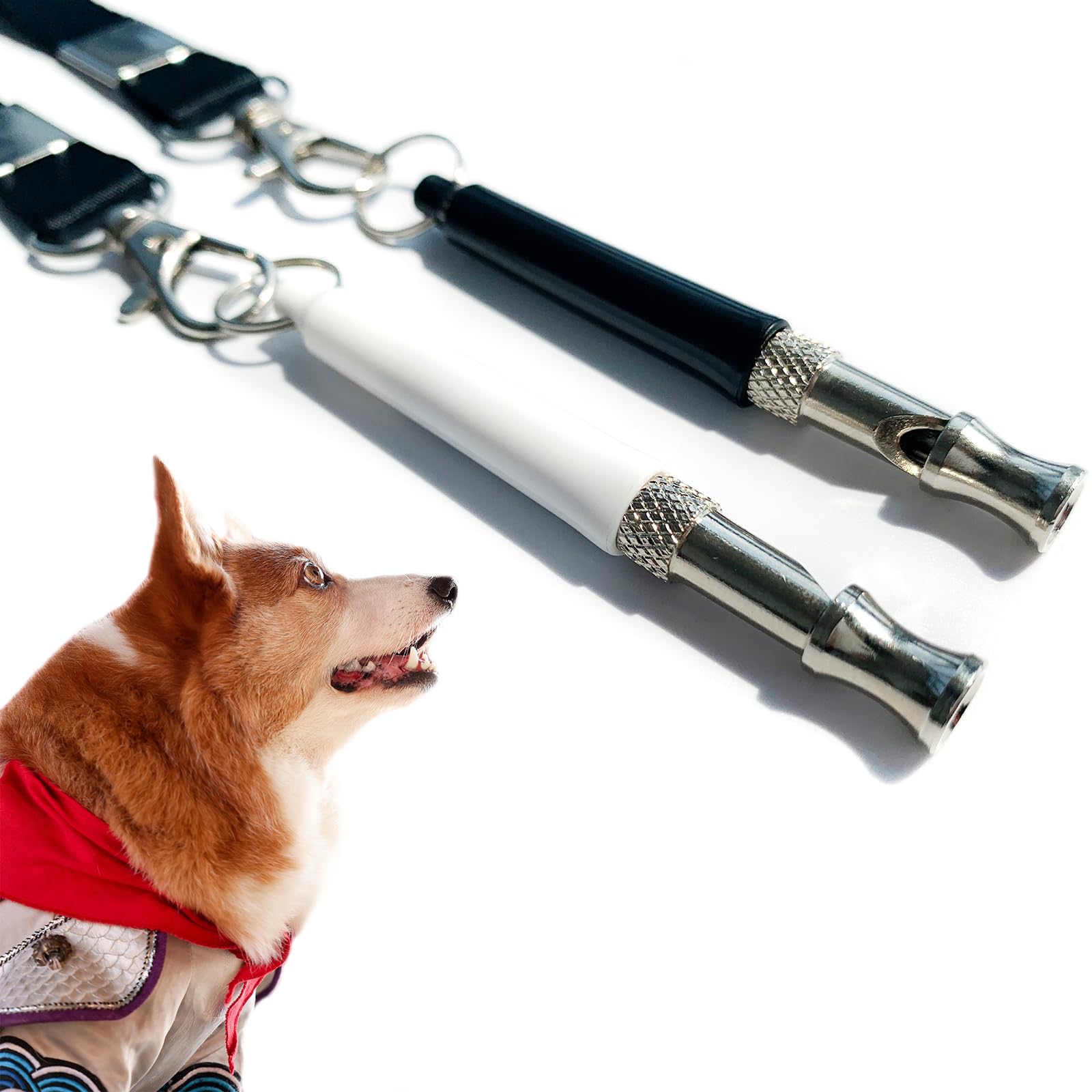 Eybdyb 2Pack,Dog Training Whistle - Stop Barking, Call Dogs, Adjustable Frequency, Safe & Durable For All Breeds,Dog Whistle To 
