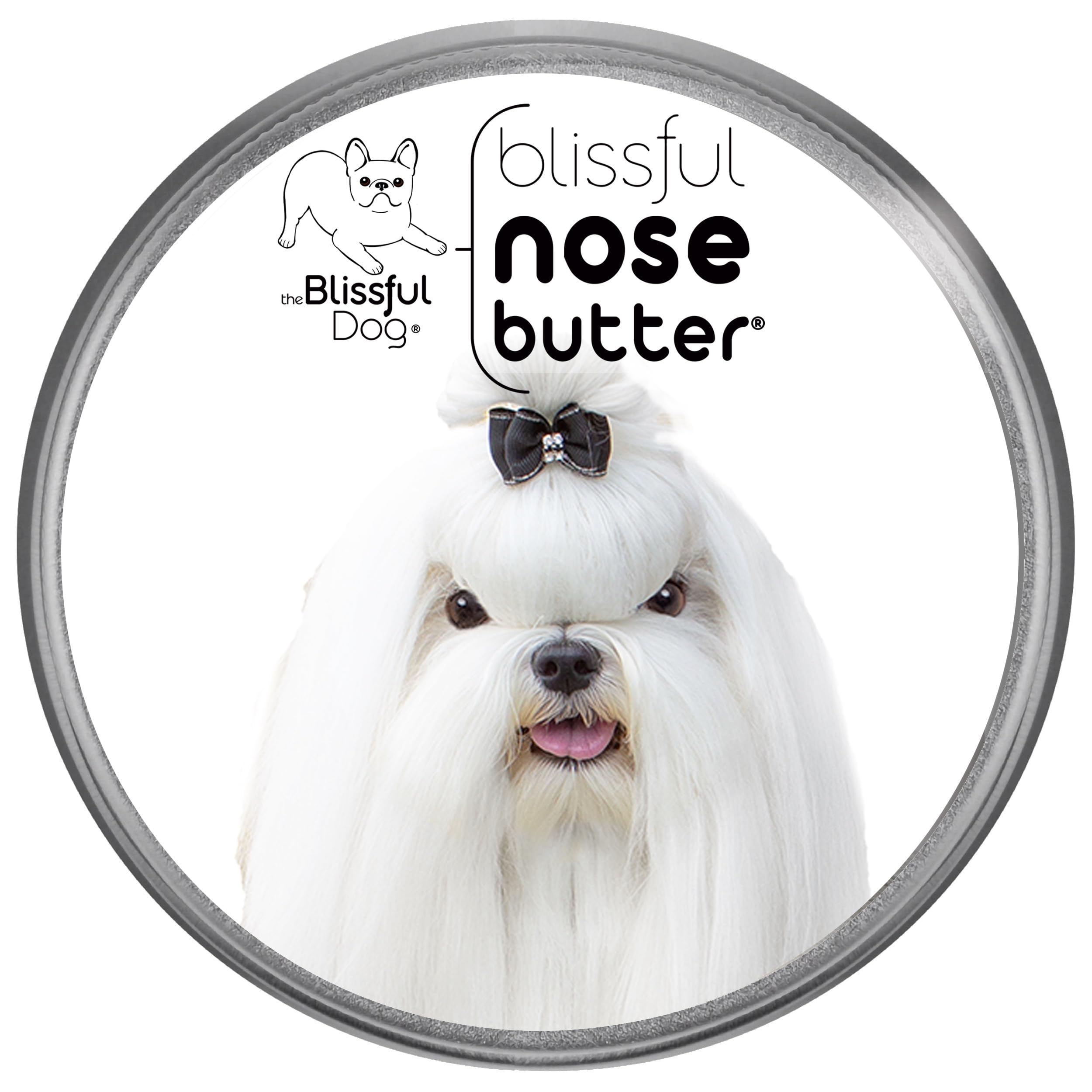 The Blissful Dog Maltese Unscented Nose Butter - Dog Nose Butter, 8 Ounce