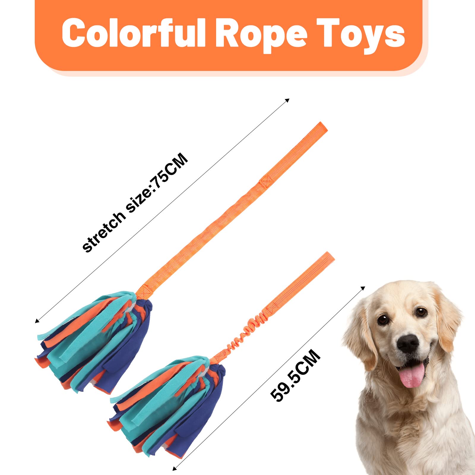 wodoca Interactive Dog Toys, Dog Rope Toys for Aggressive Chewers -Tough Rope Tug of War Dog Toys, Dog Tug Toy for Boredom for S
