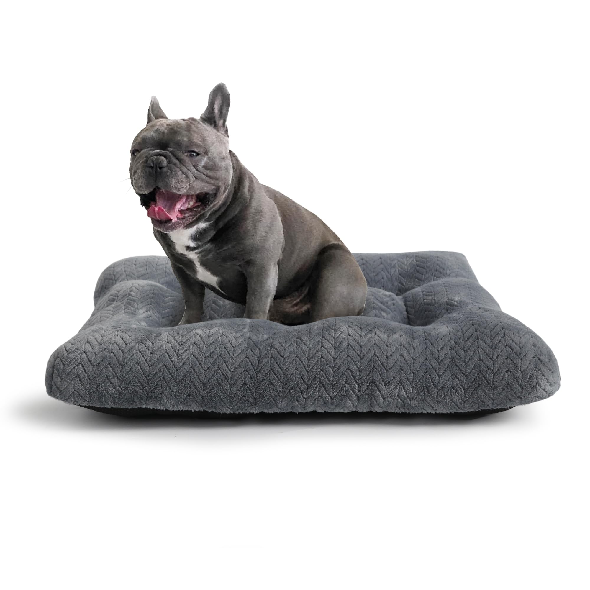 Small Dog Bed For Crate Washable With Anti-Slip Crate Pad Soft Fluffy Kennel Pad For Dog Cage 24 Inch Puppy Bed Fit Up To 25 Lbs