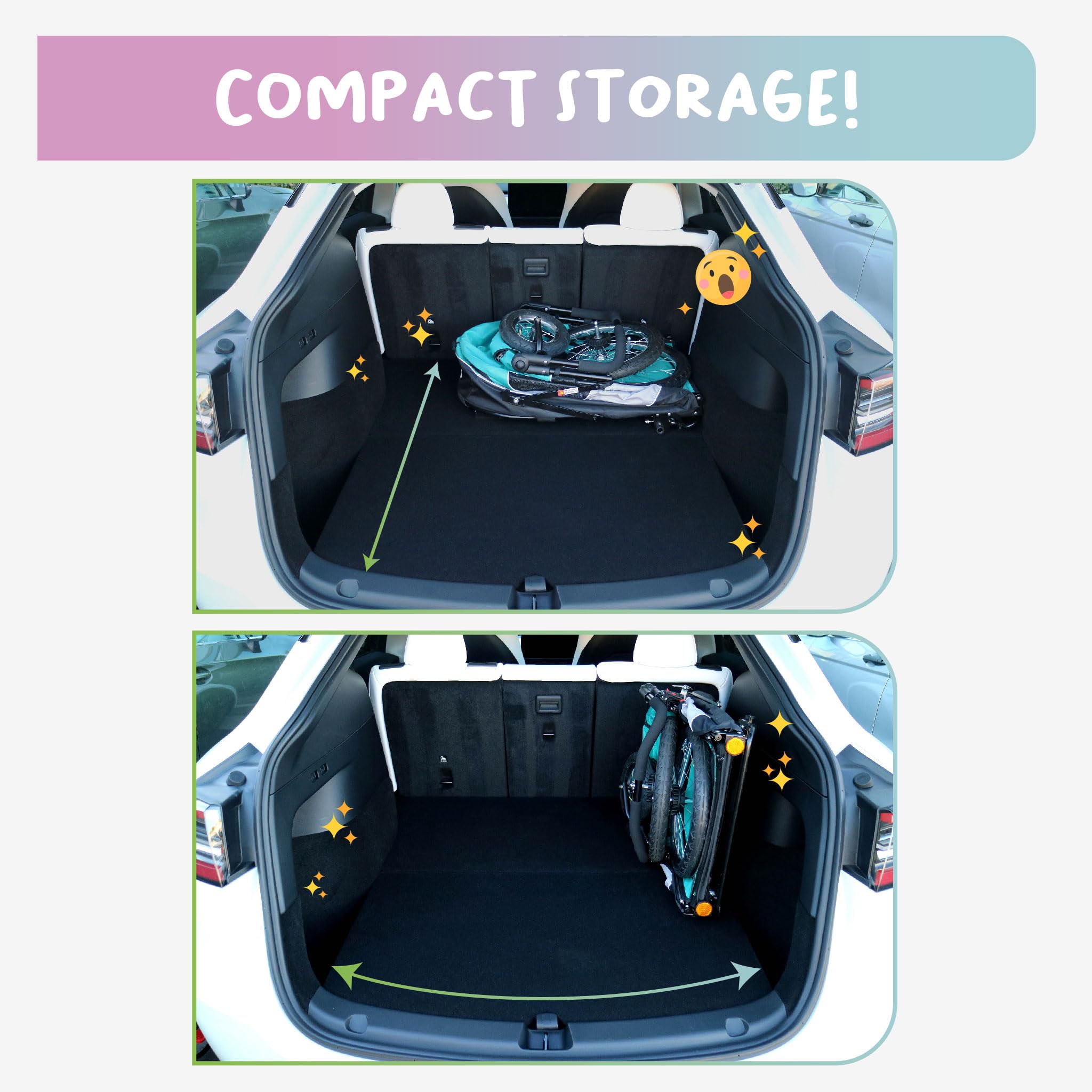 Petique Trailblazer Jogger, Dog Cart For Medium Size Pets, Ventilated Pet Stroller For Cats & Dogs, Turquoise