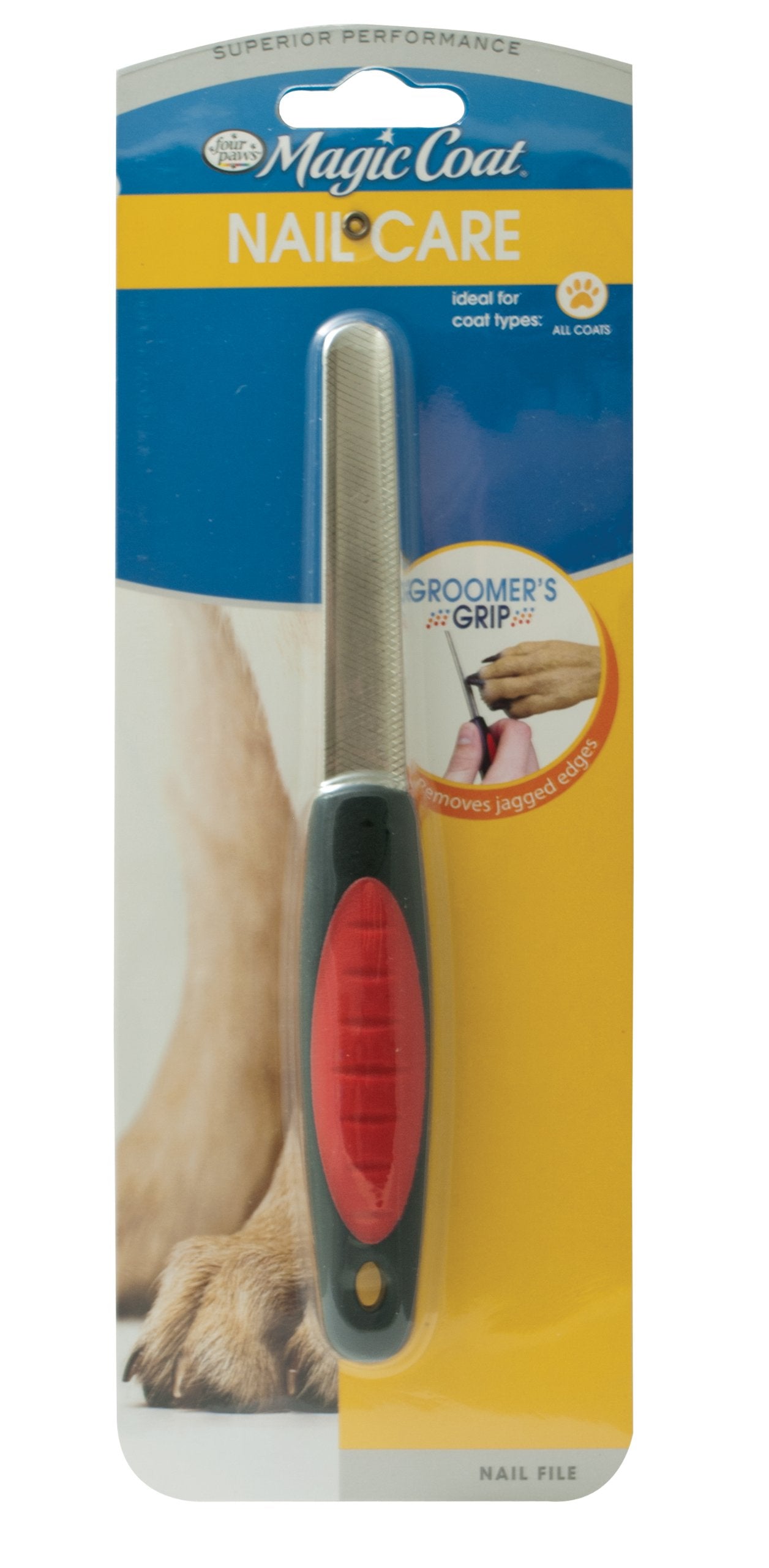 Four Paws Magic Coat Groomer'S Grip Dog Nail File, Black
