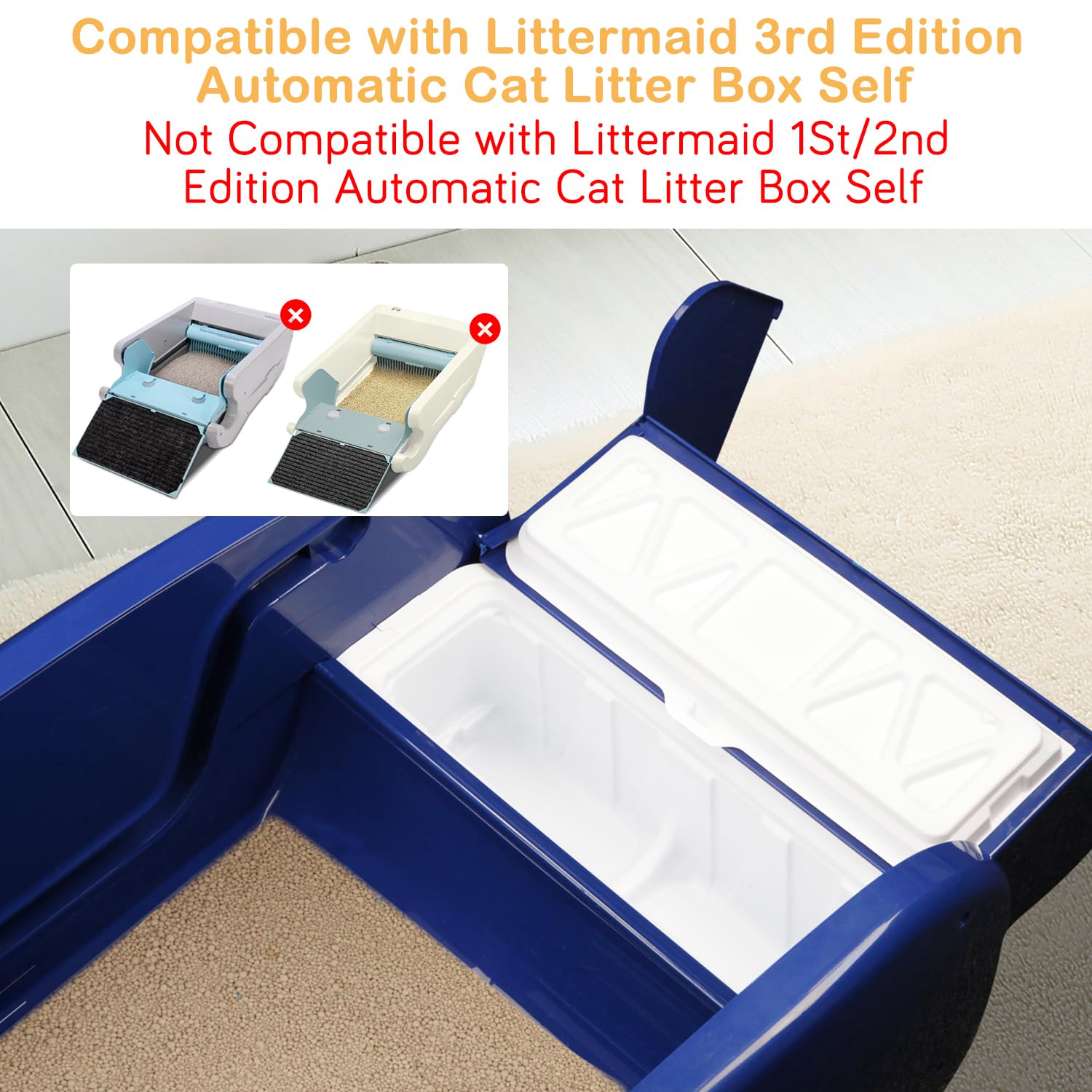 20 Pack Litter Box Waste Receptacles For Littermaid 3Rd Edition And Natures Miracle 2Nd Edition Litter Box - Convenient And Odor