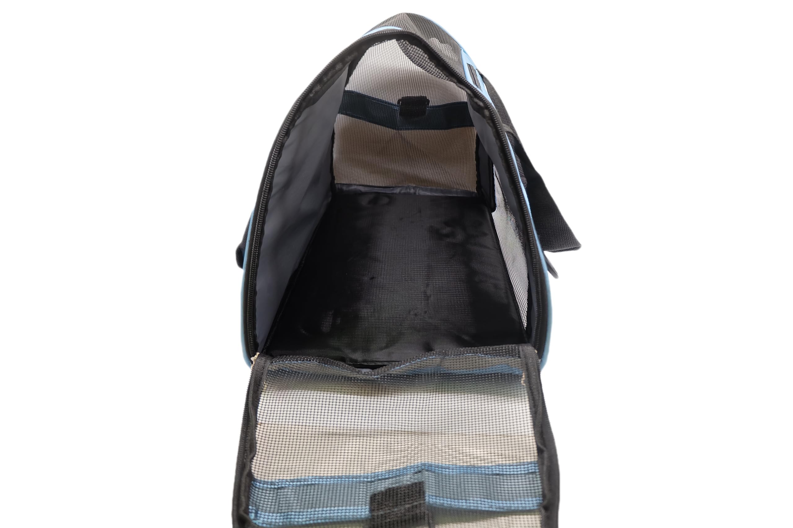 Zanesun Cat Carrier,Soft-Sided Pet Travel Carrier For Cats,Dogs Puppy Comfort Portable Foldable Pet Bag Airline Approved (Medium-Blue)