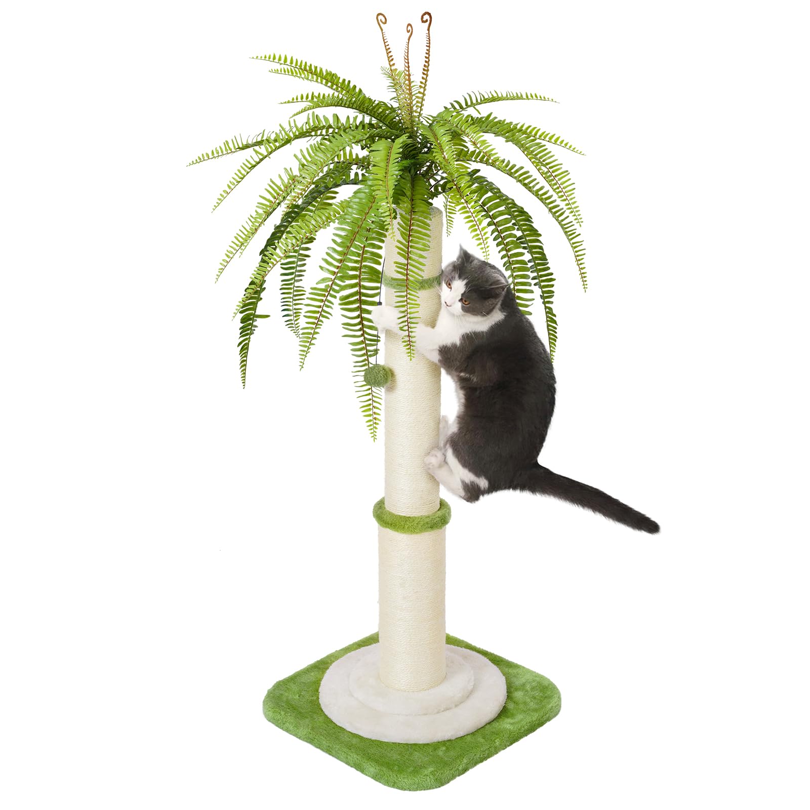 Honcet 42'' Tall Cat Scratching Post - Durable Cat Scratching Posts For Indoor Cats, Ideal For Large Cats, Ensures Long-Lasting 