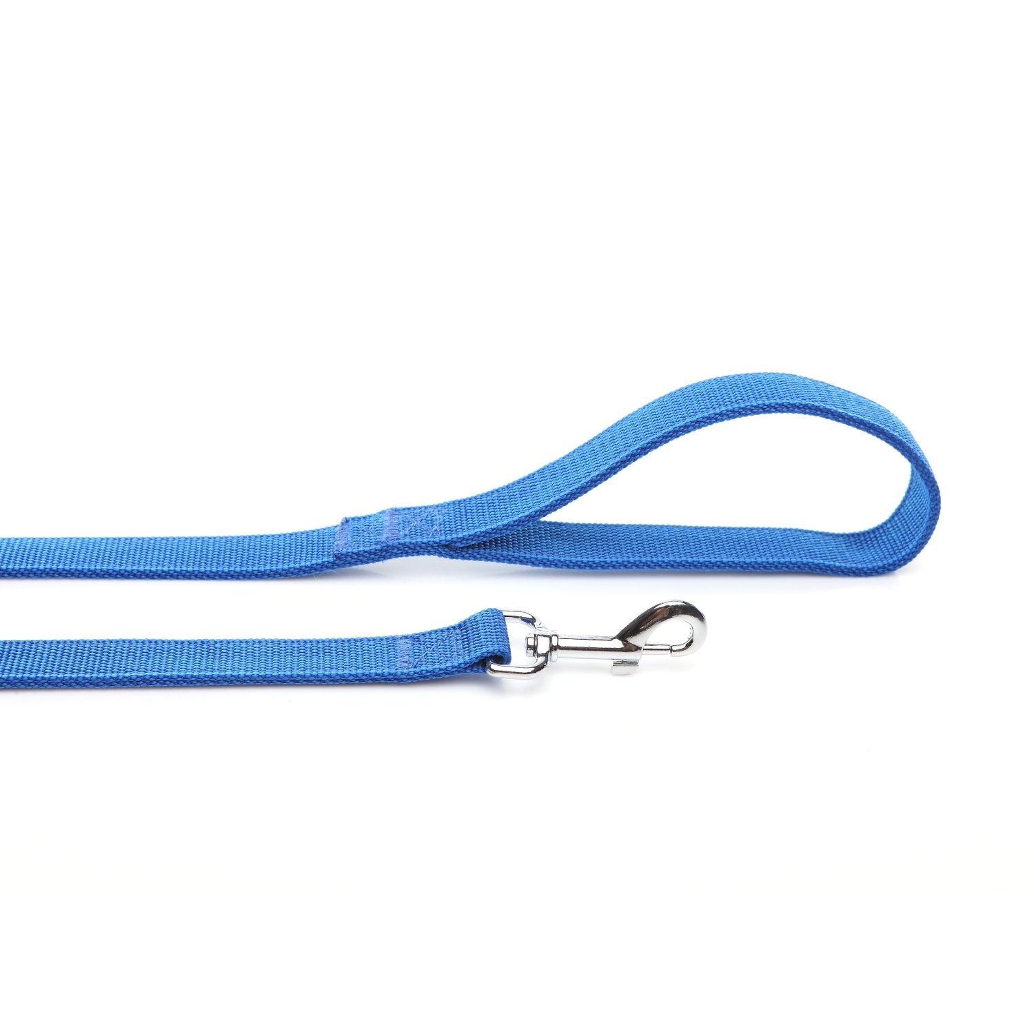 Strong Nylon Dog Leash With 2-Layer, 4 Ft/ 6 Ft/ 7Ft Long, 1 Inch Wide For Medium Large Dogs (Blue, 1'' X 2 Ft)
