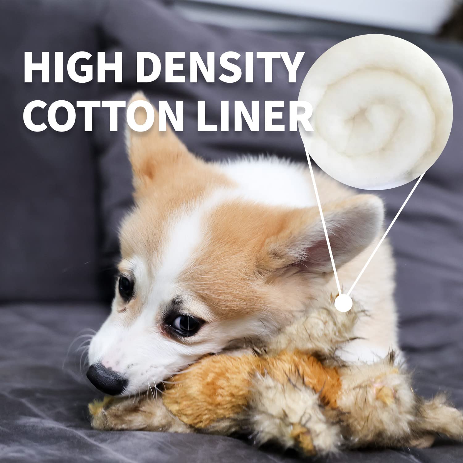 All For Paws Classic Brown Rabbit Pet Toys, Small