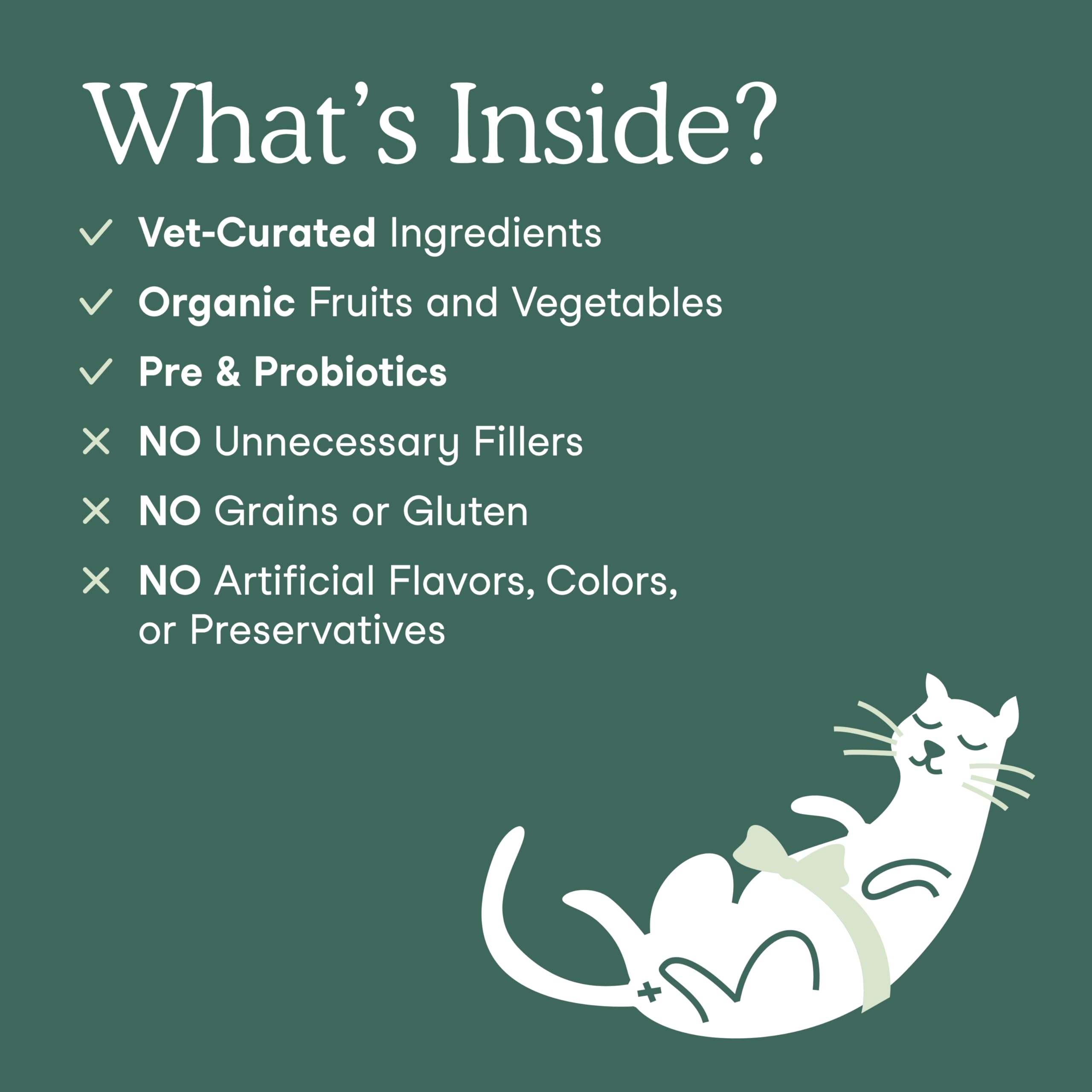 Fera Pet Organics Whole Food Multivitamin Cat and Dog Food Topper - Vet Created Cat & Dog Vitamins Plus Minerals, Micronutrients