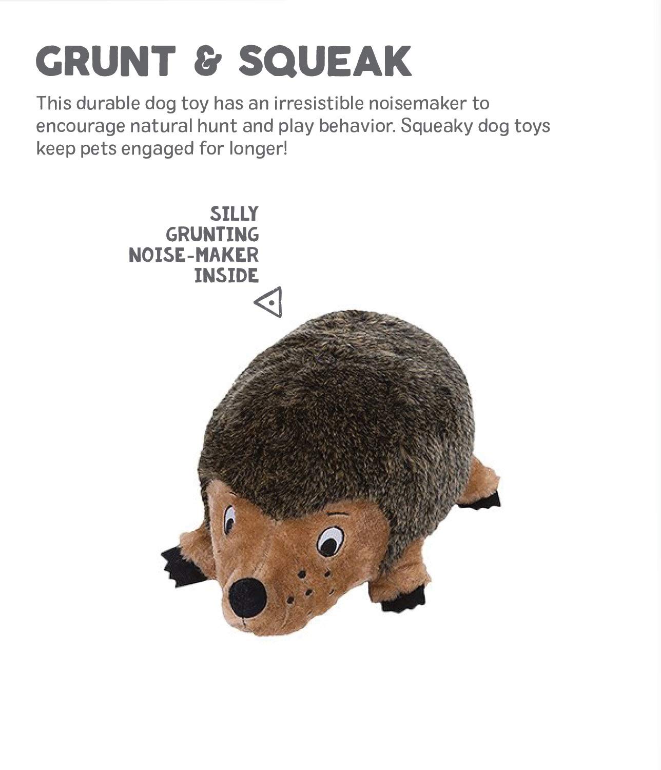 Outward Hound, Hedgehogz Plush Dog Toy, Medium