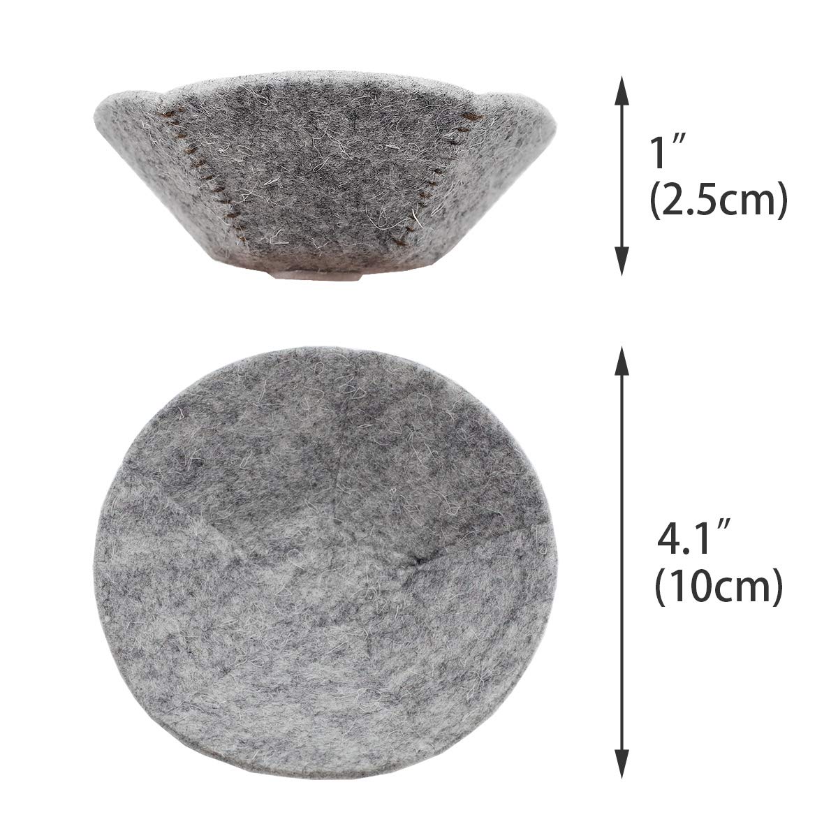 Foiburely 4 Canary Finch Nesting Wool Felt Pads(4.1 Inch)