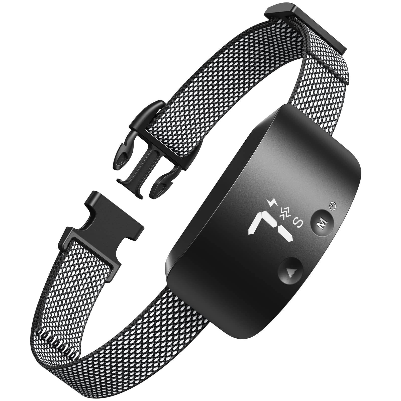 Nbju Bark Collar For Dogs,Rechargeable Anti Barking Training Collar With 7 Adjustable Sensitivity And Intensity Beep Vibration For Small Medium Large Dogs (Black)